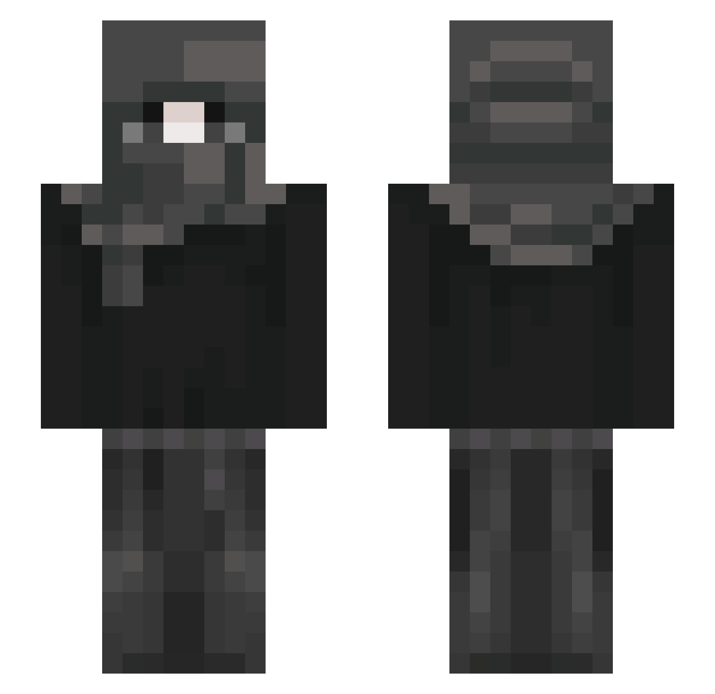 S1ndyQ Minecraft skin, front and back view