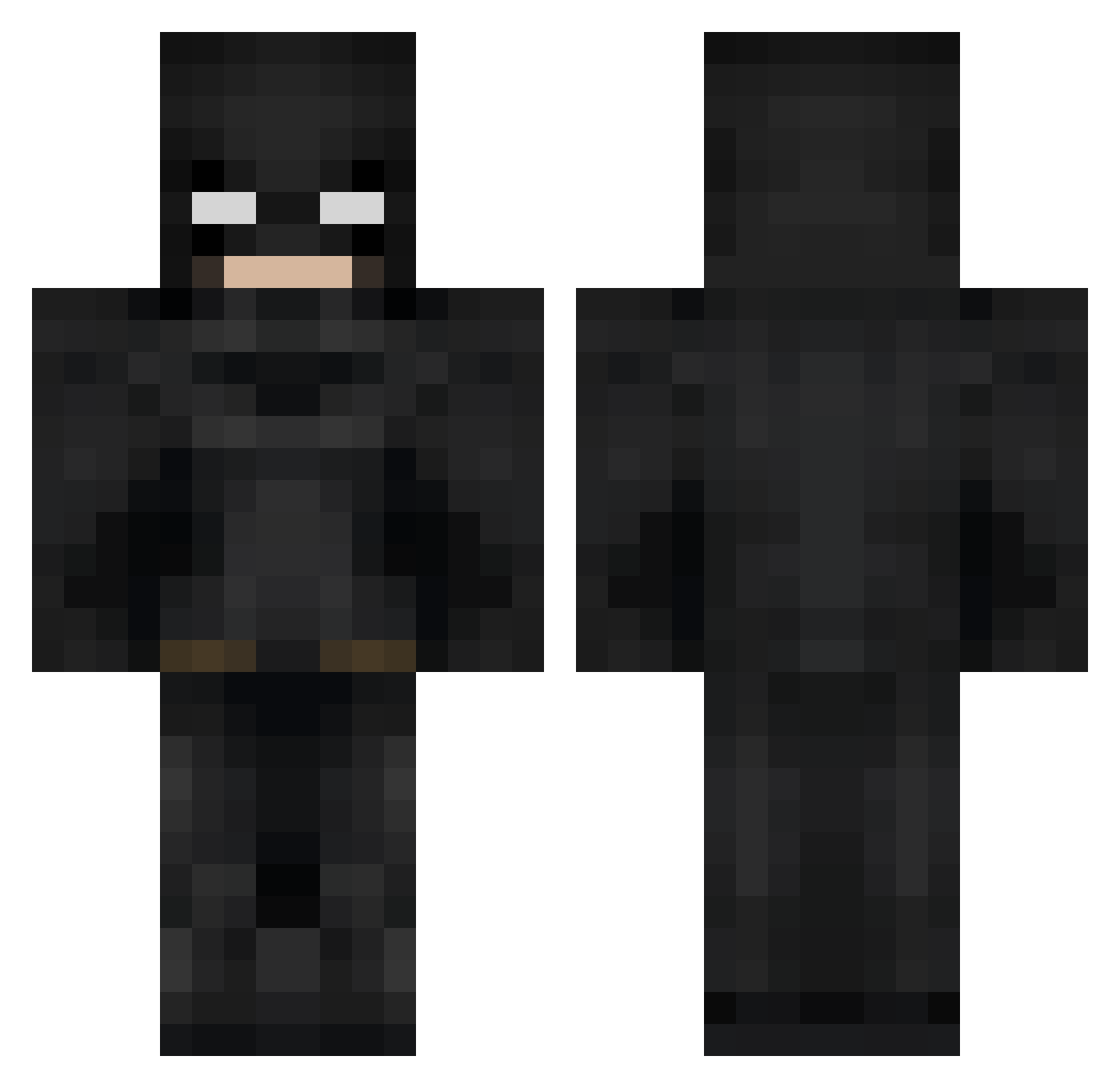 SimpLaud Minecraft skin, front and back view