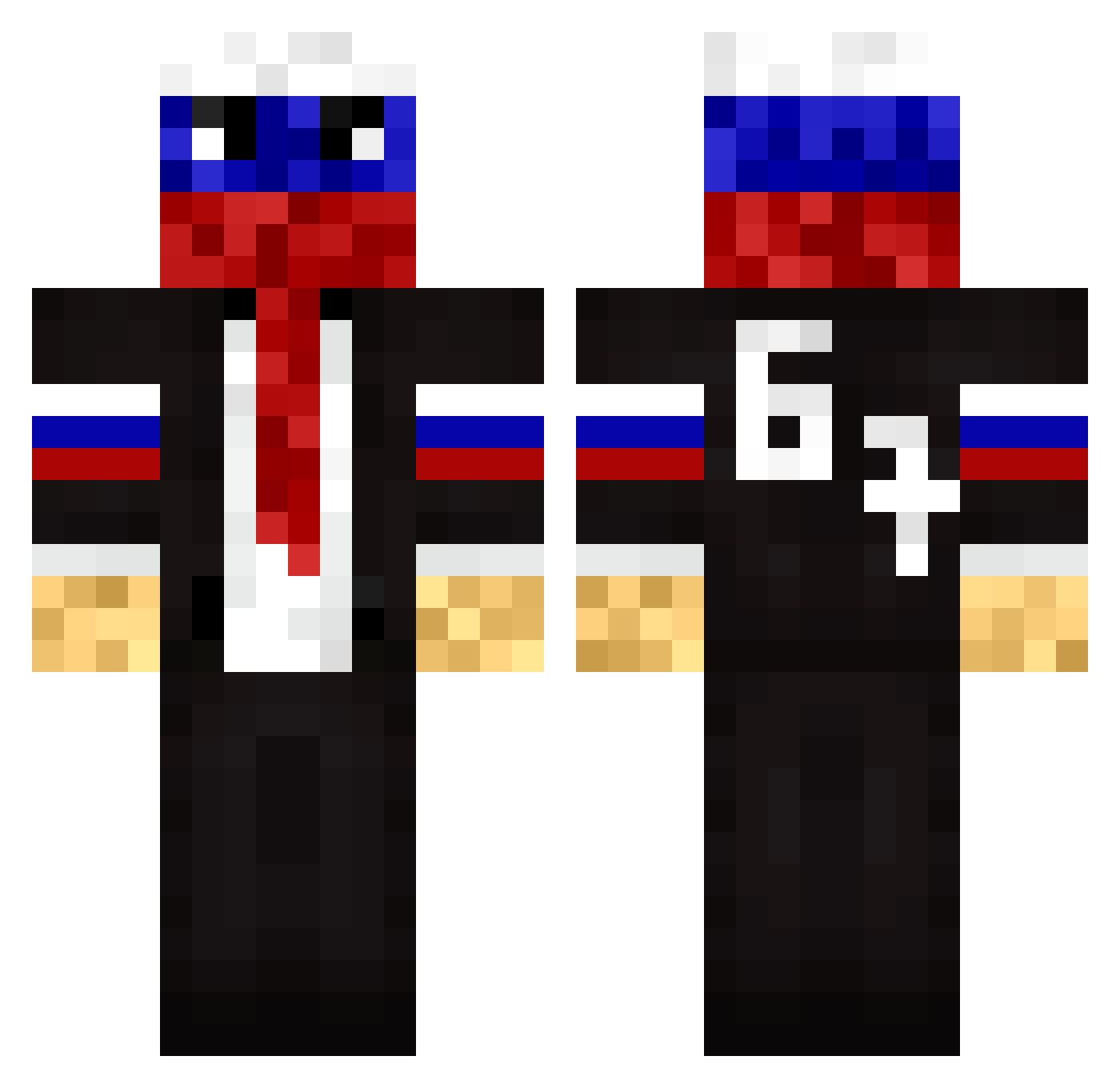 i_BabyBoy Minecraft skin, front and back view