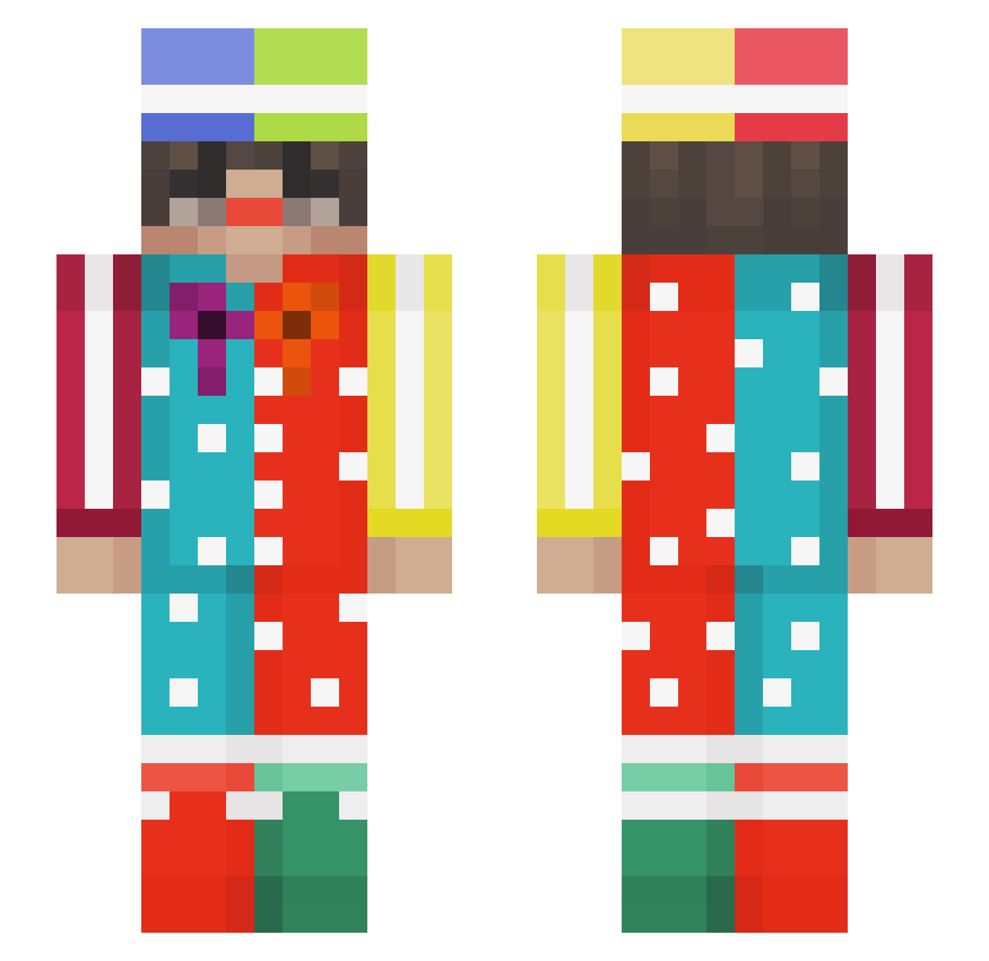 Filyy_ Minecraft skin, front and back view