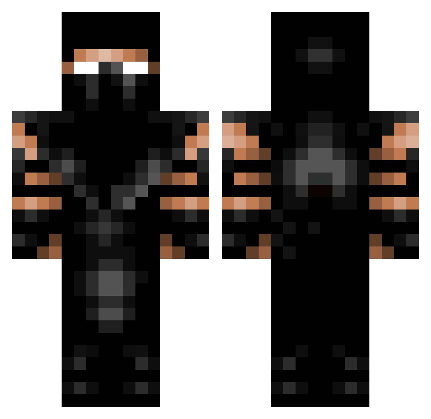 TER_W7SH Minecraft skin, front and back view