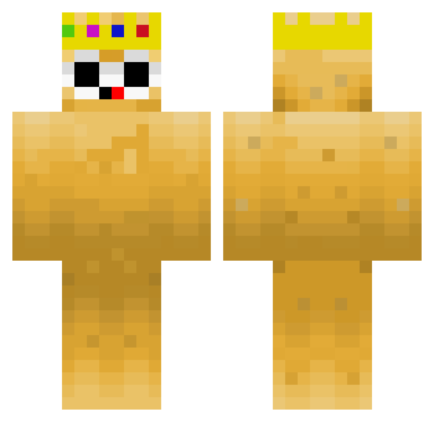 Potato_Is_Salty Minecraft skin, front and back view