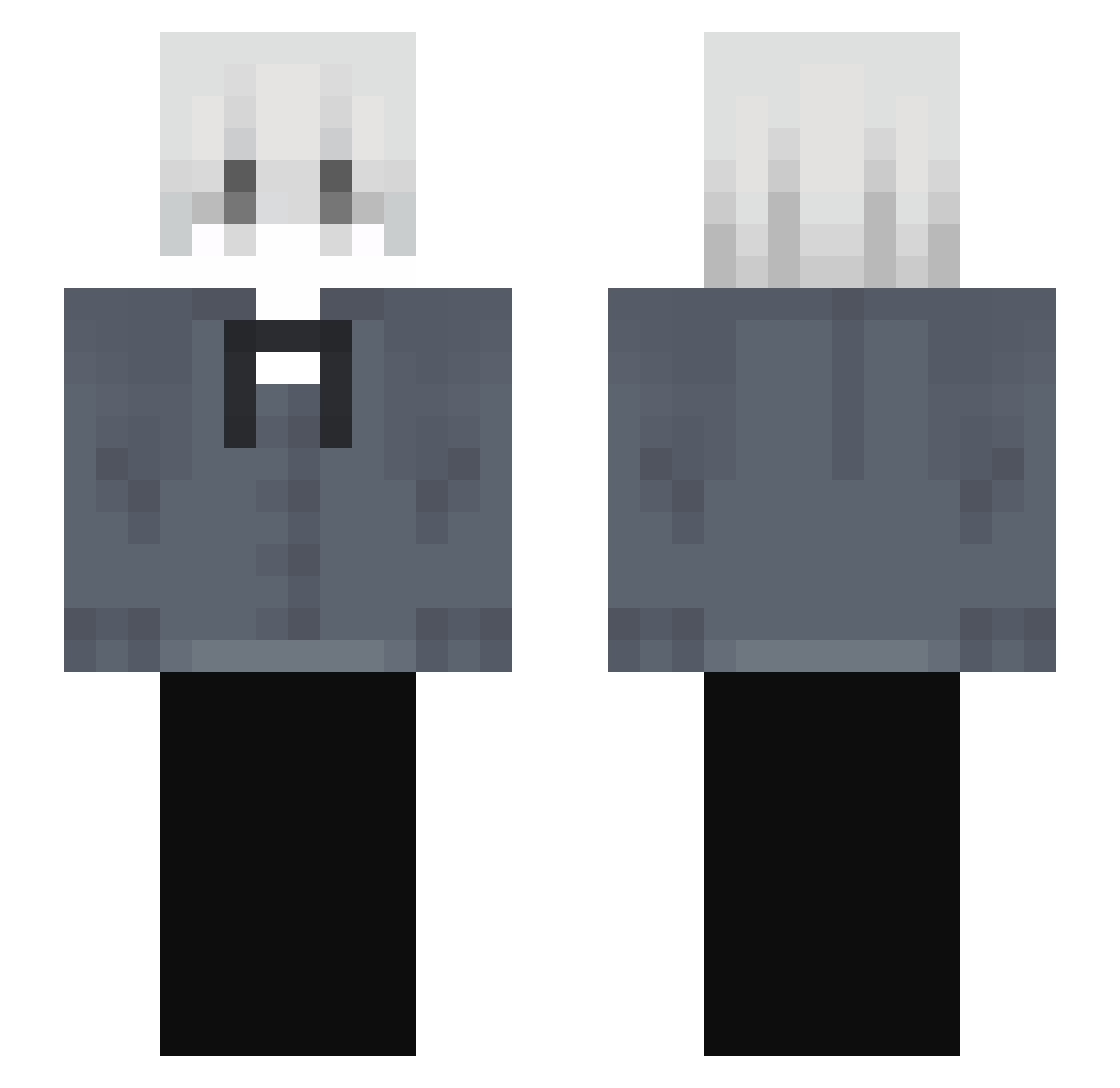 Rezkay1 Minecraft skin, front and back view