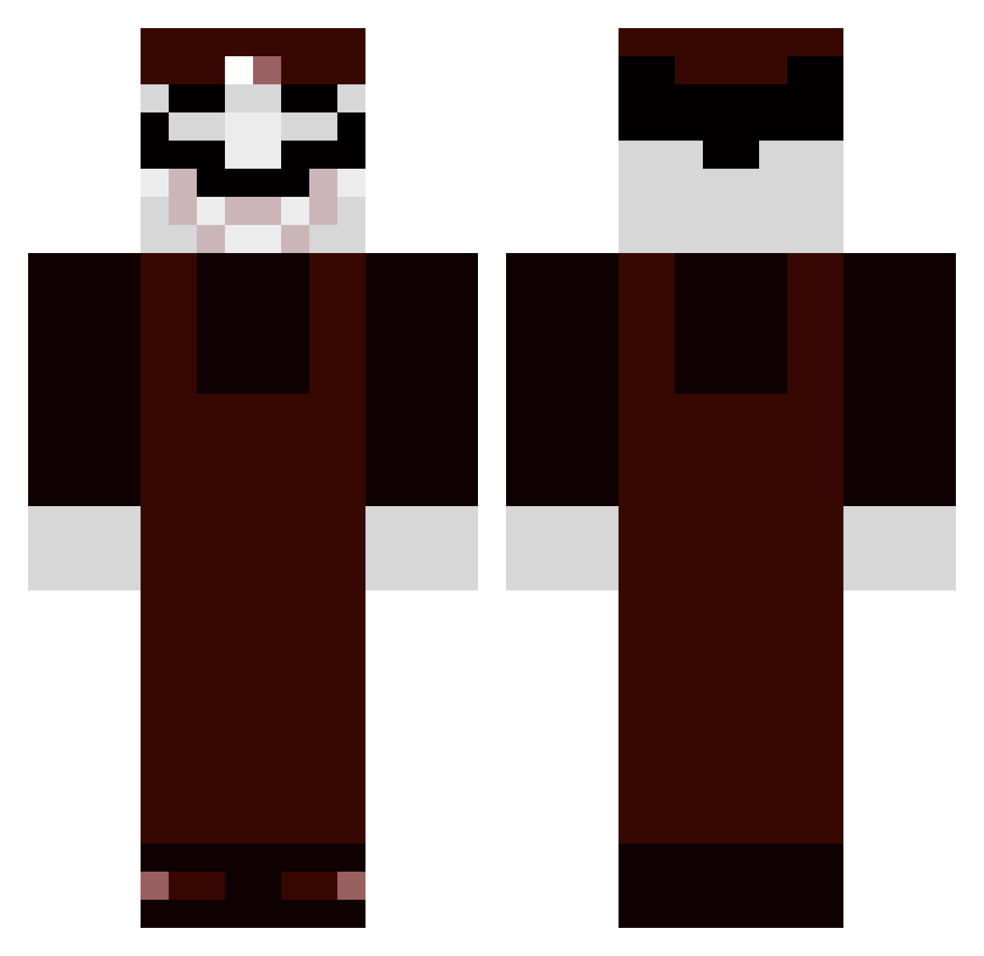 PITUFOSMUSICA Minecraft skin, front and back view