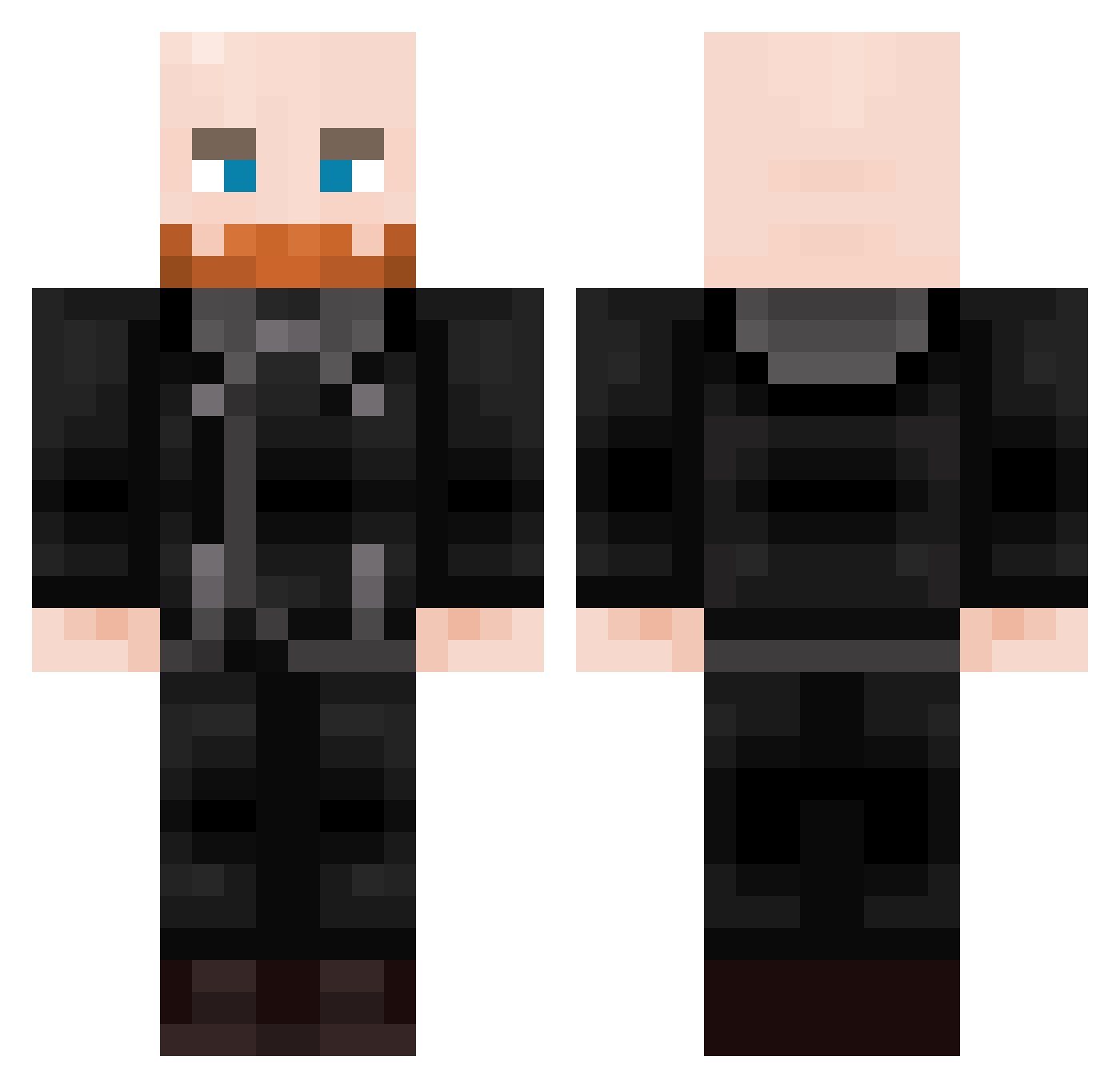 NKSYME_COV Minecraft skin, front and back view