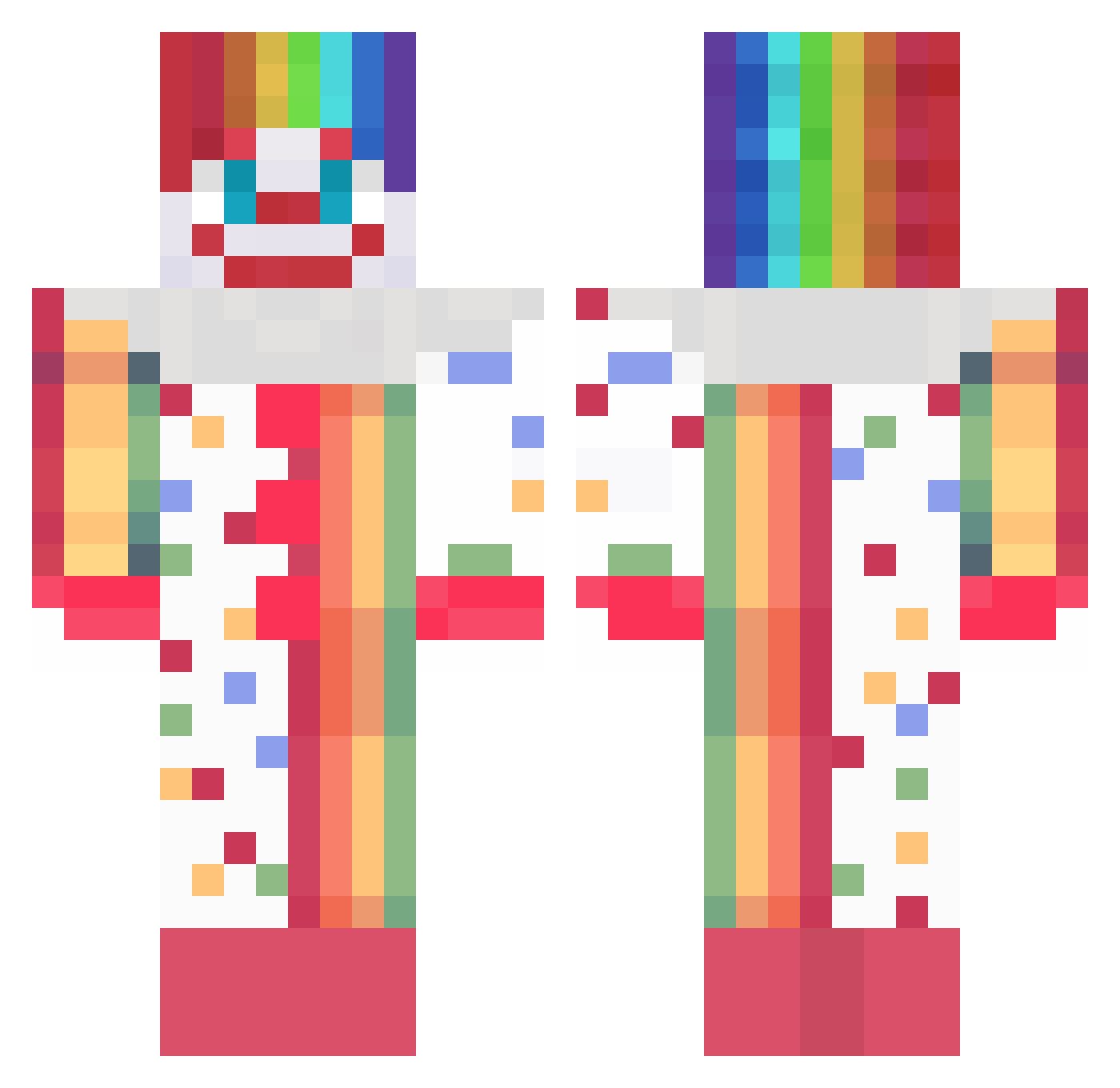 iameegg Minecraft skin, front and back view
