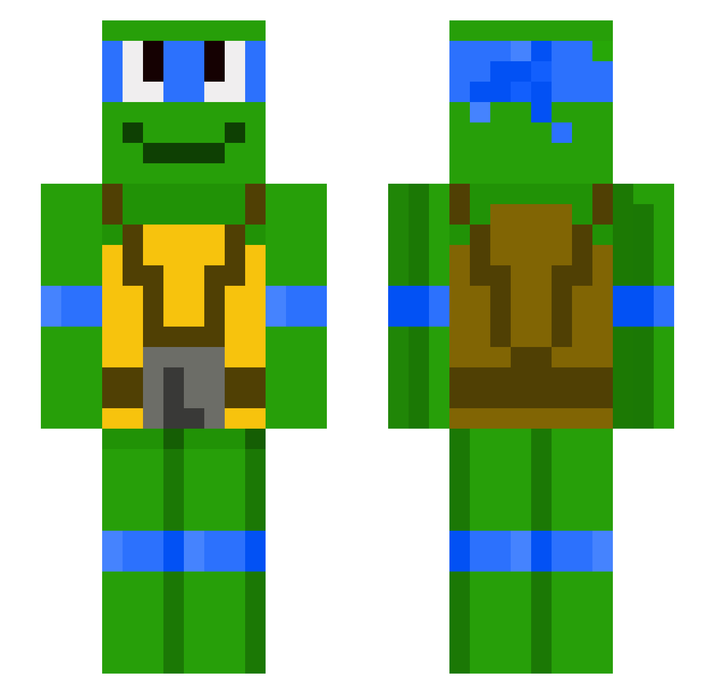 DILL_______ Minecraft skin, front and back view