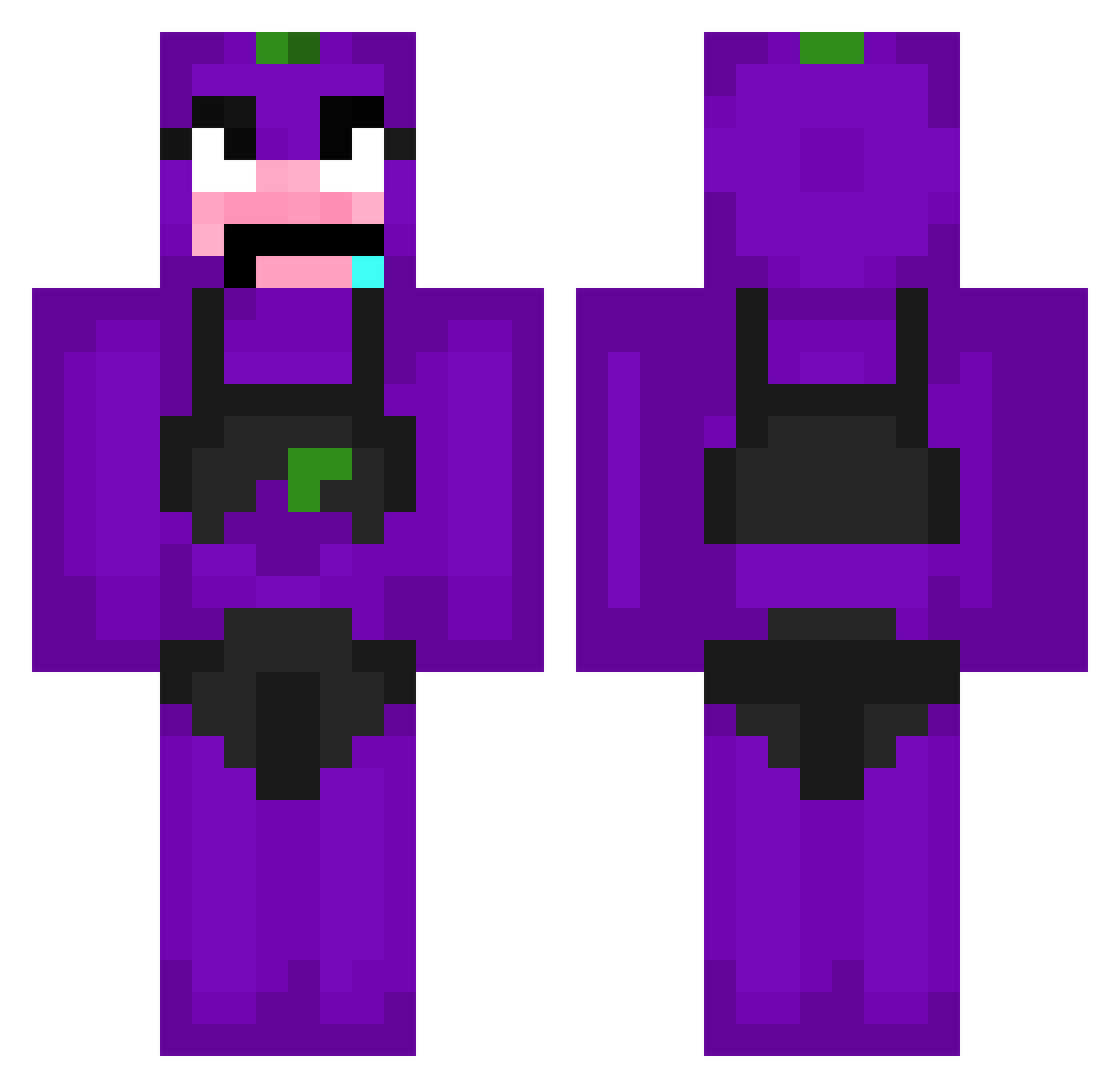 xXOGUXx Minecraft skin, front and back view
