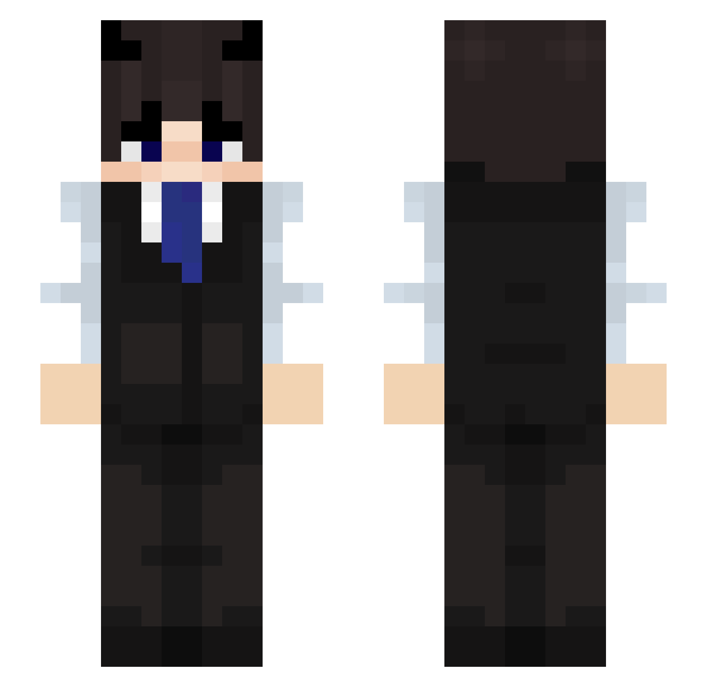 Rexti_ Minecraft skin, front and back view