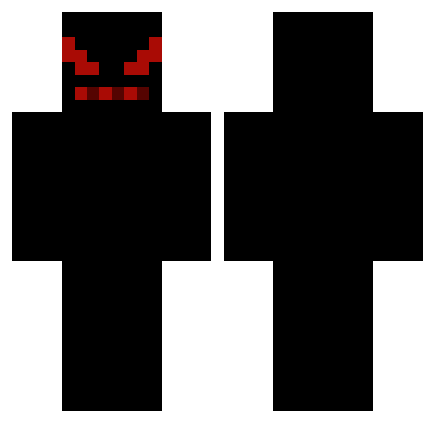 Donica Minecraft skin, front and back view