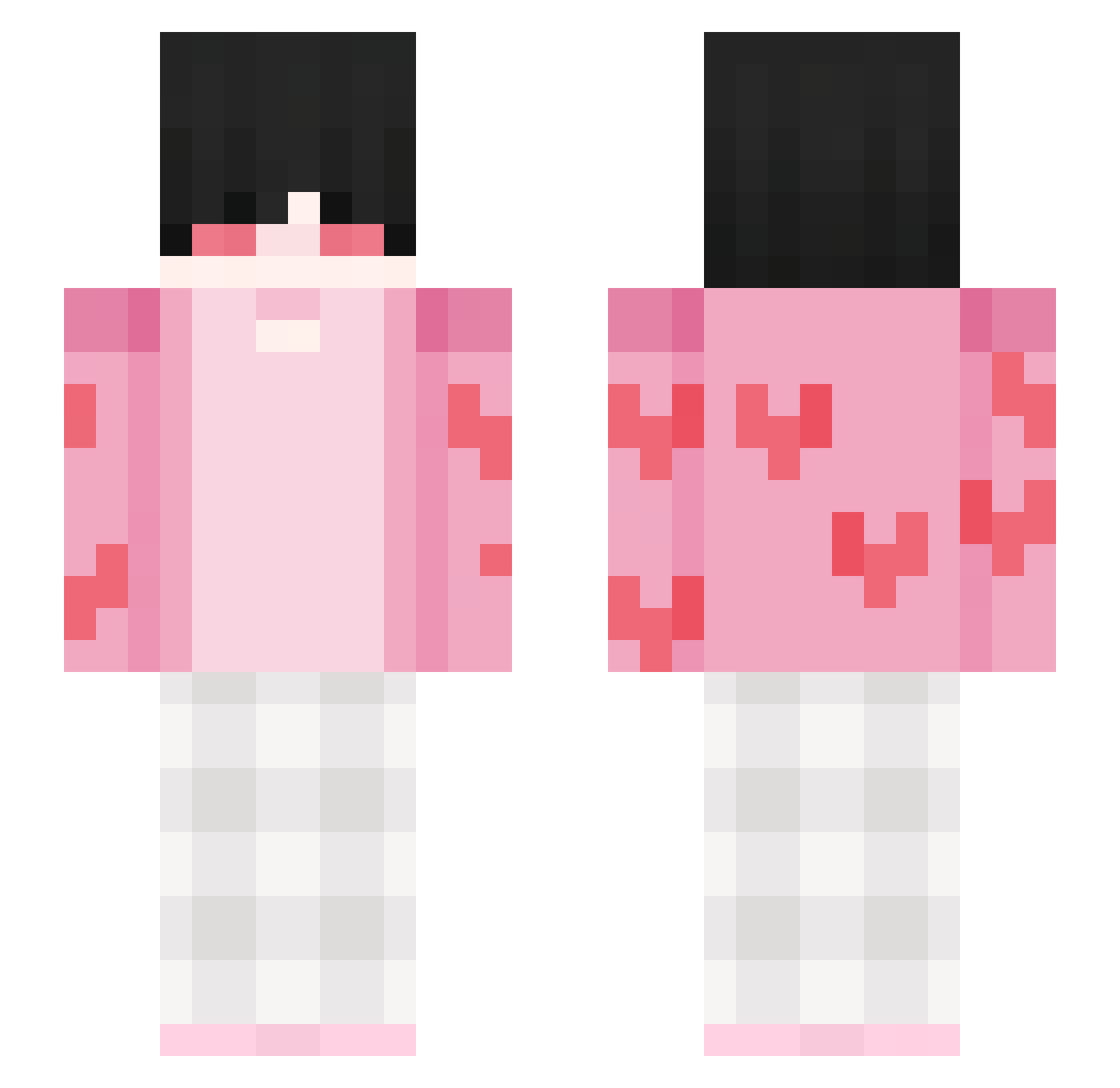 mark231356465 Minecraft skin, front and back view