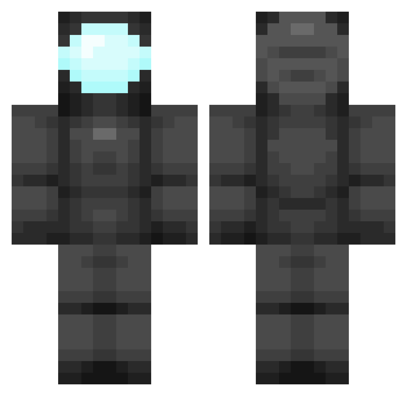 B0bbyFresh Minecraft skin, front and back view