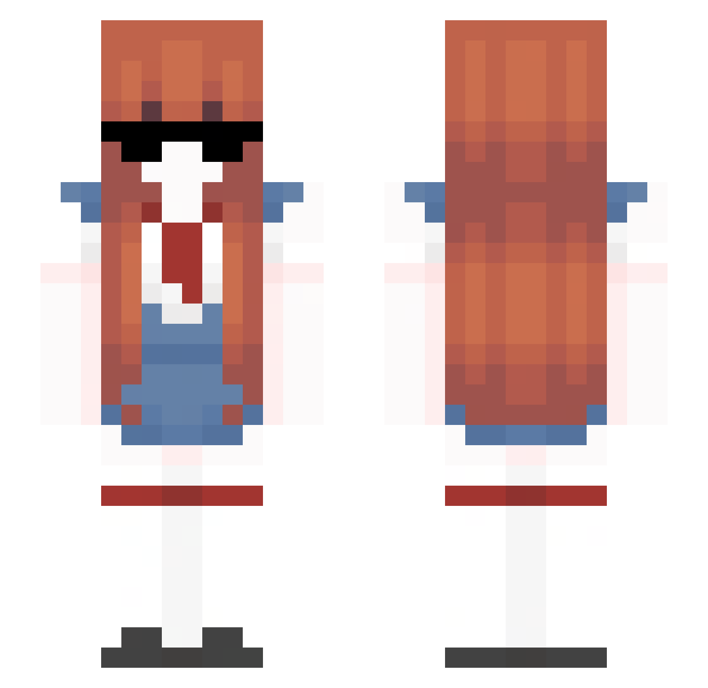 S4YUT0_ Minecraft skin, front and back view