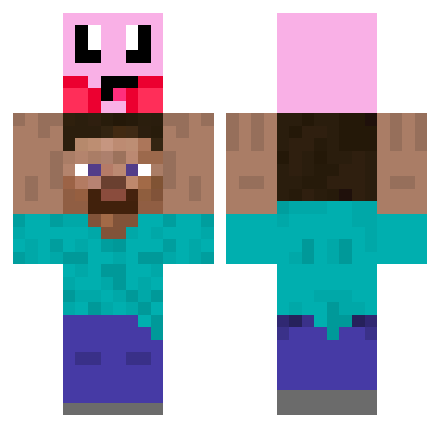 Il_Lazza Minecraft skin, front and back view