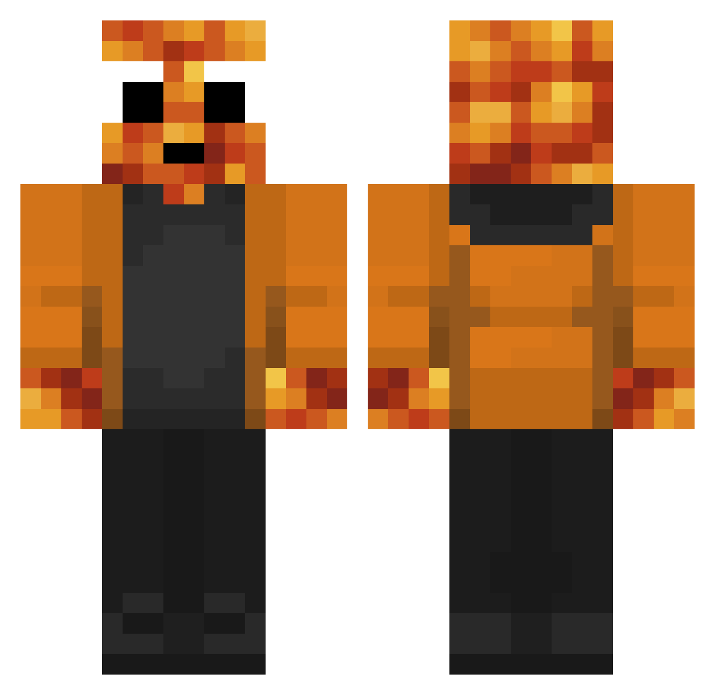 TallerTrack2970 Minecraft skin, front and back view