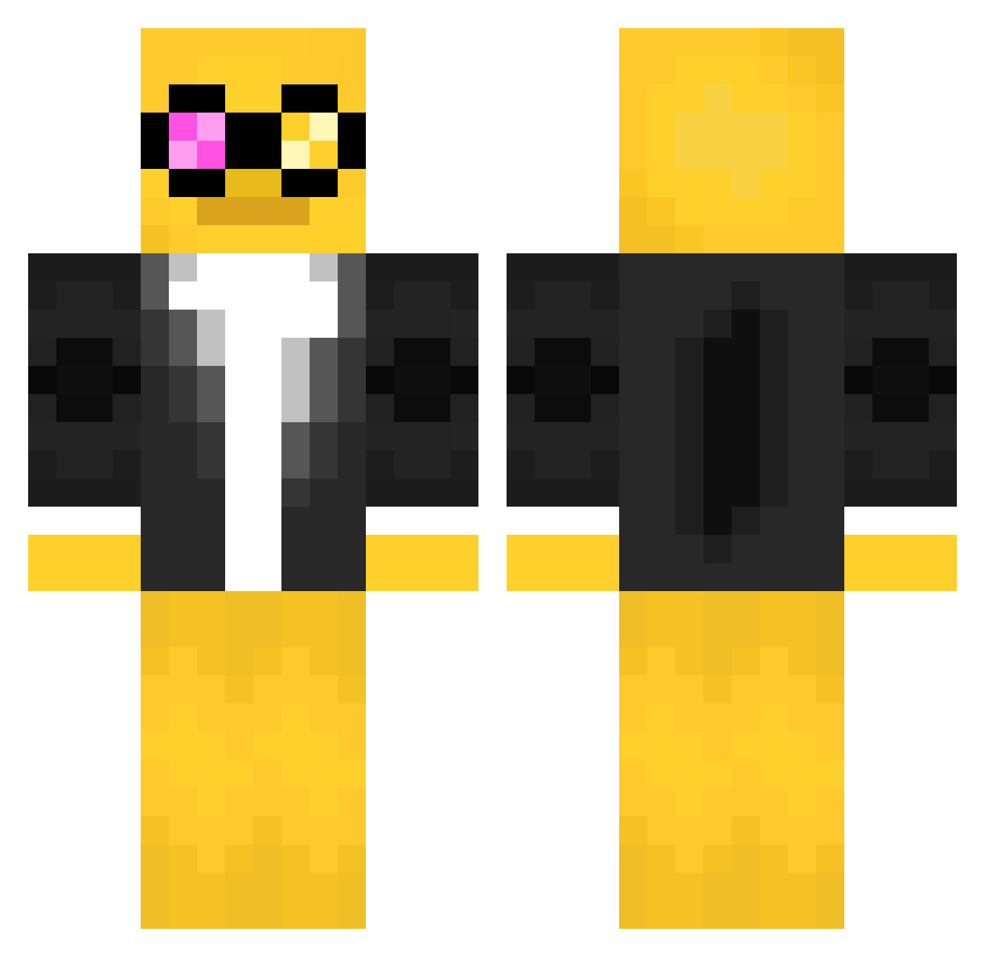 Yukashie_Uchiha Minecraft skin, front and back view