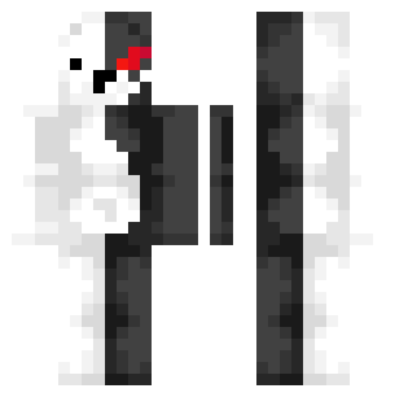 Sp1pie Minecraft skin, front and back view