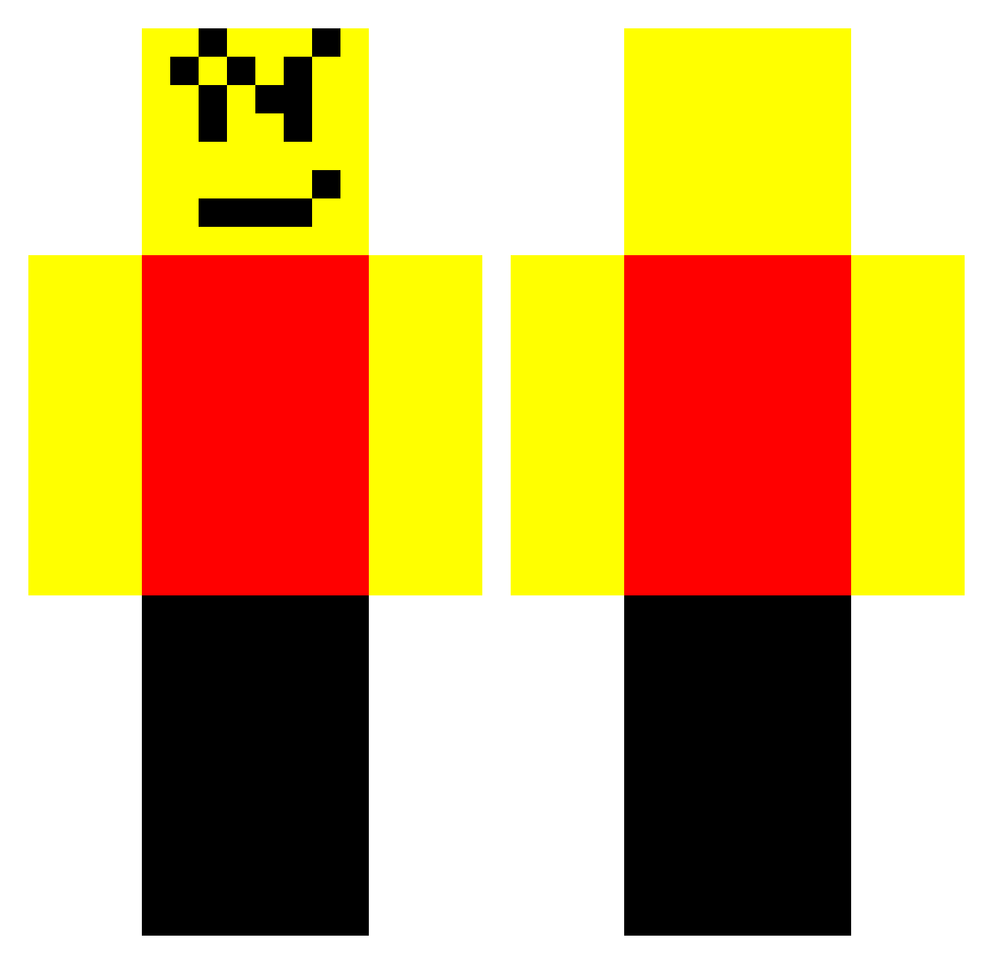 Herri_Herri Minecraft skin, front and back view