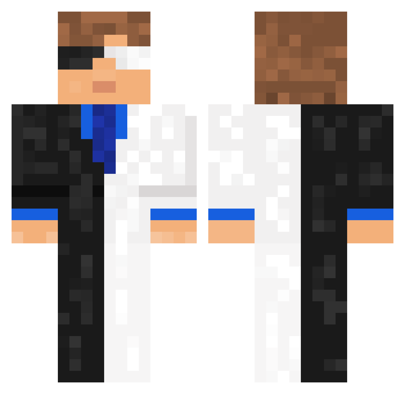 _Vilzzu_ Minecraft skin, front and back view