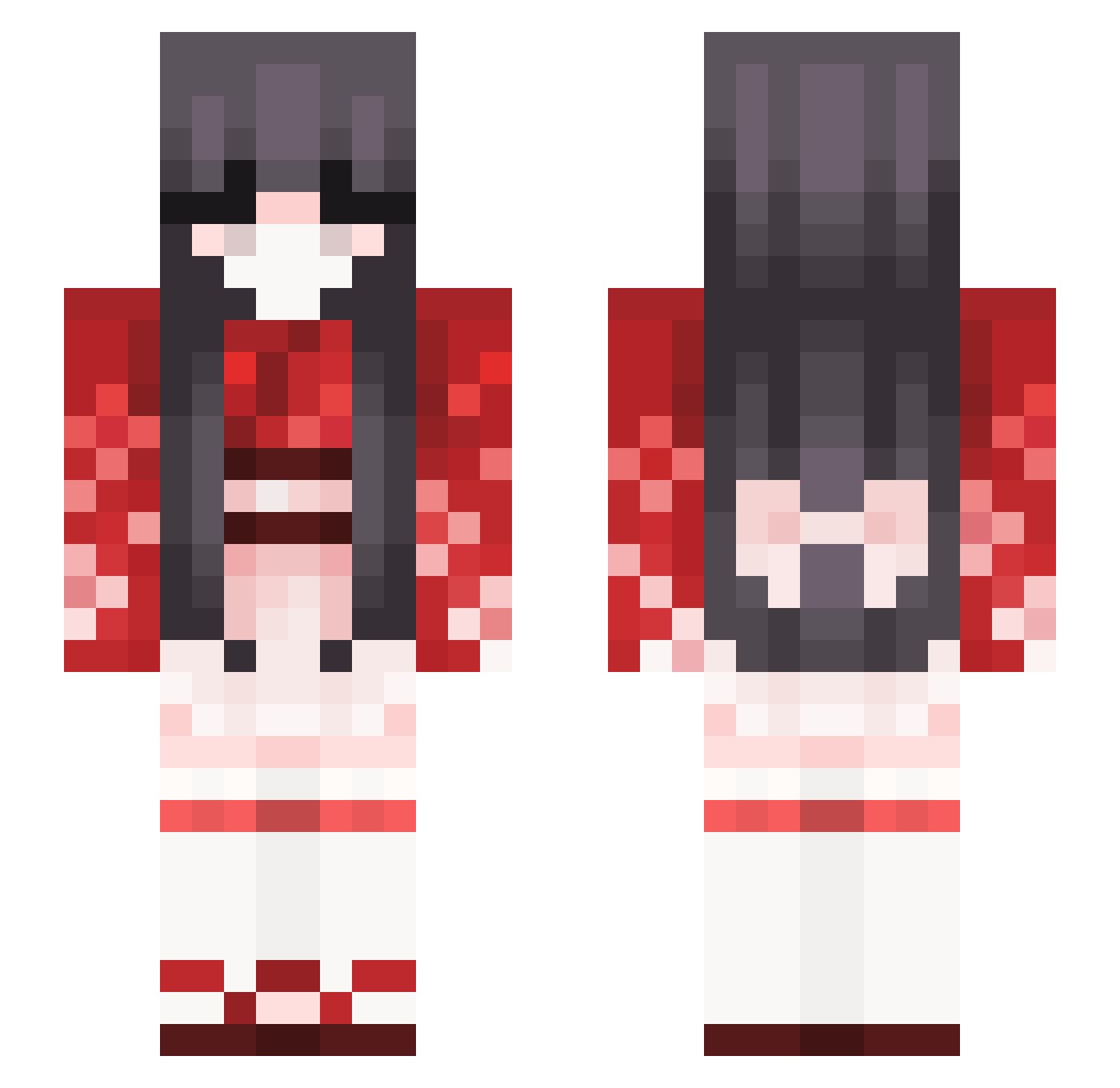 SpicySushi_ Minecraft skin, front and back view