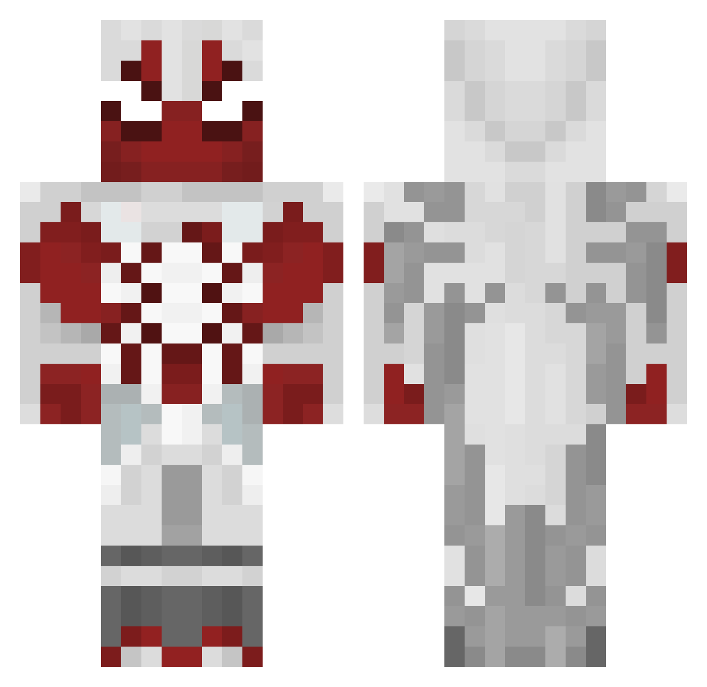 StankOcean Minecraft skin, front and back view