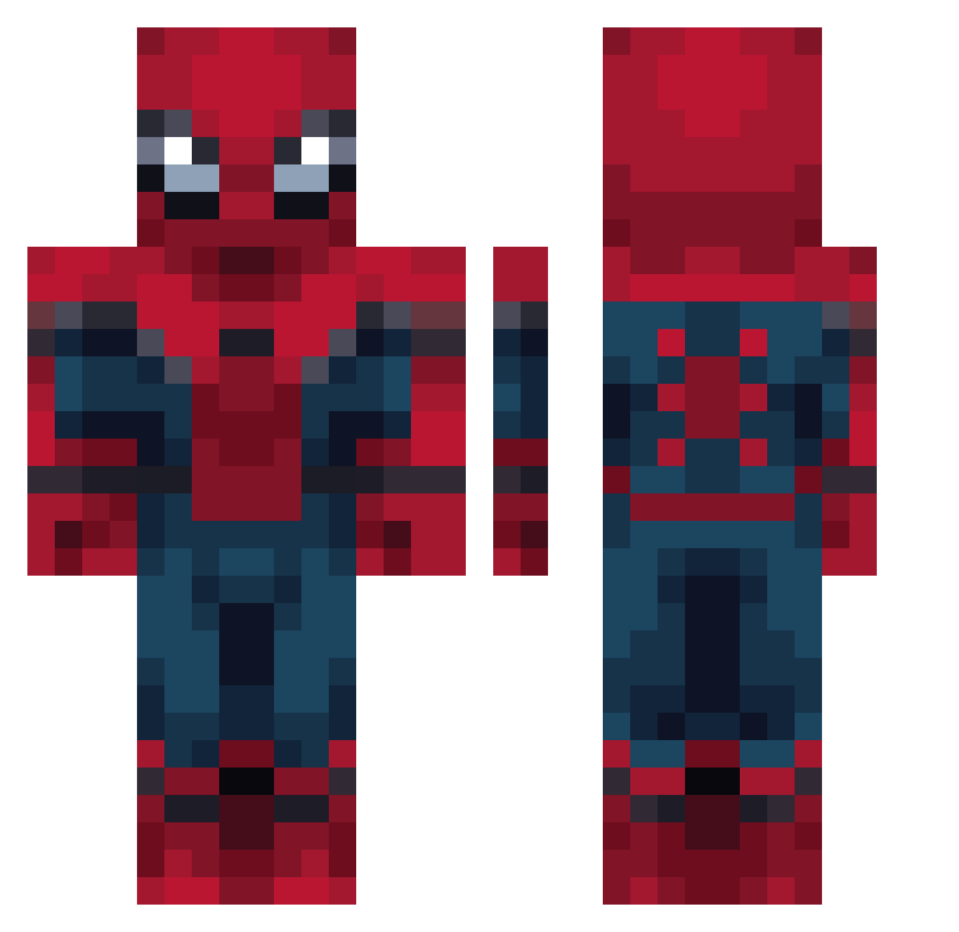 7thoralf7 Minecraft skin, front and back view