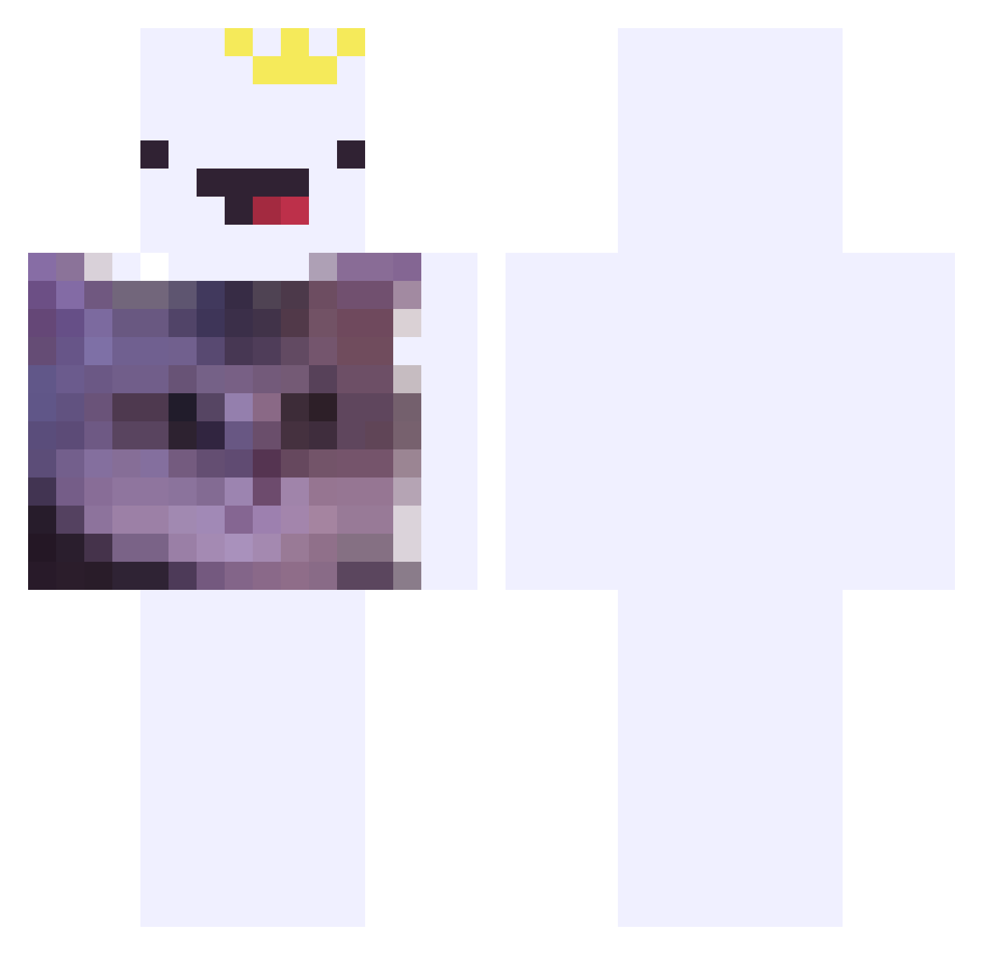 JY07 Minecraft skin, front and back view