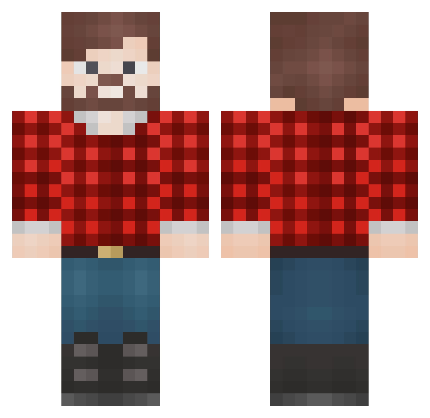 zazgulia_ Minecraft skin, front and back view