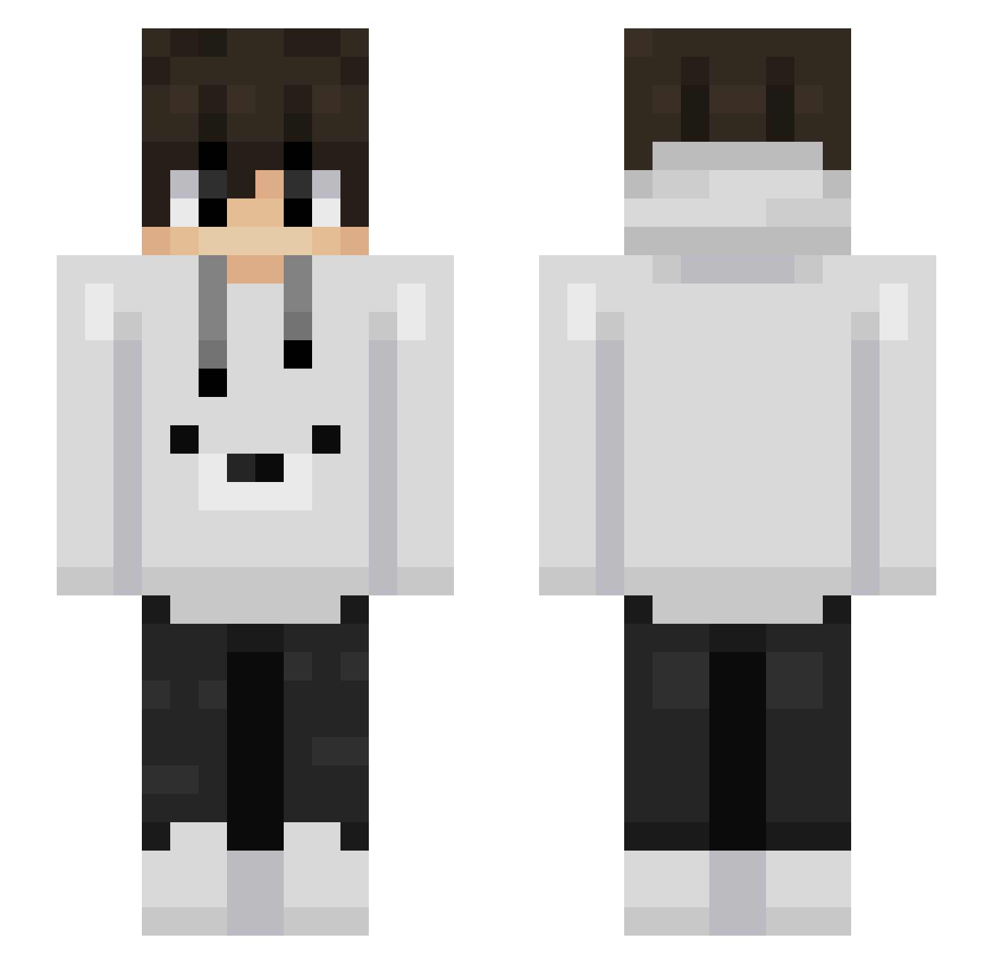 TotherPlanet907 Minecraft skin, front and back view