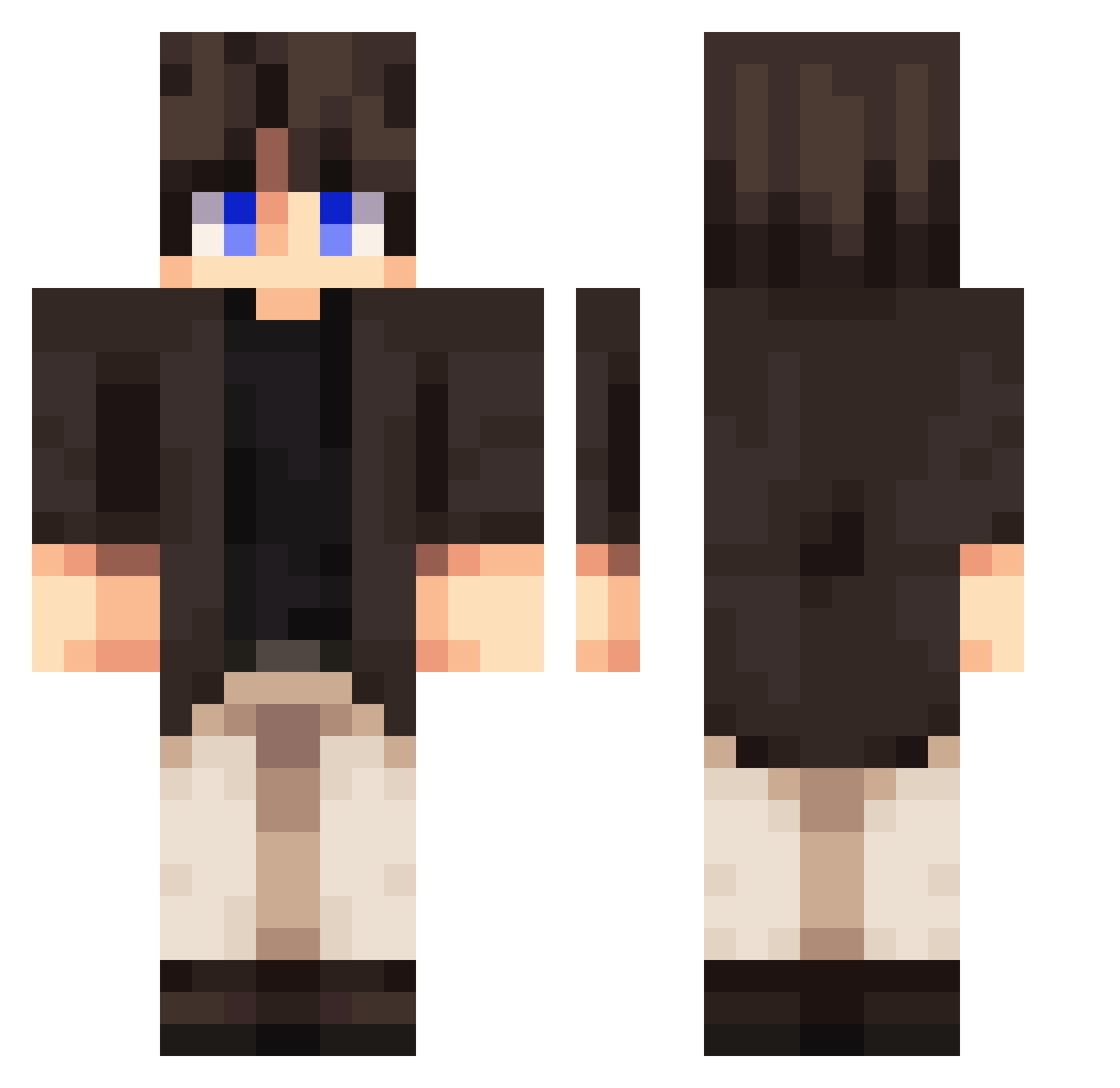 youngbilal_69 Minecraft skin, front and back view