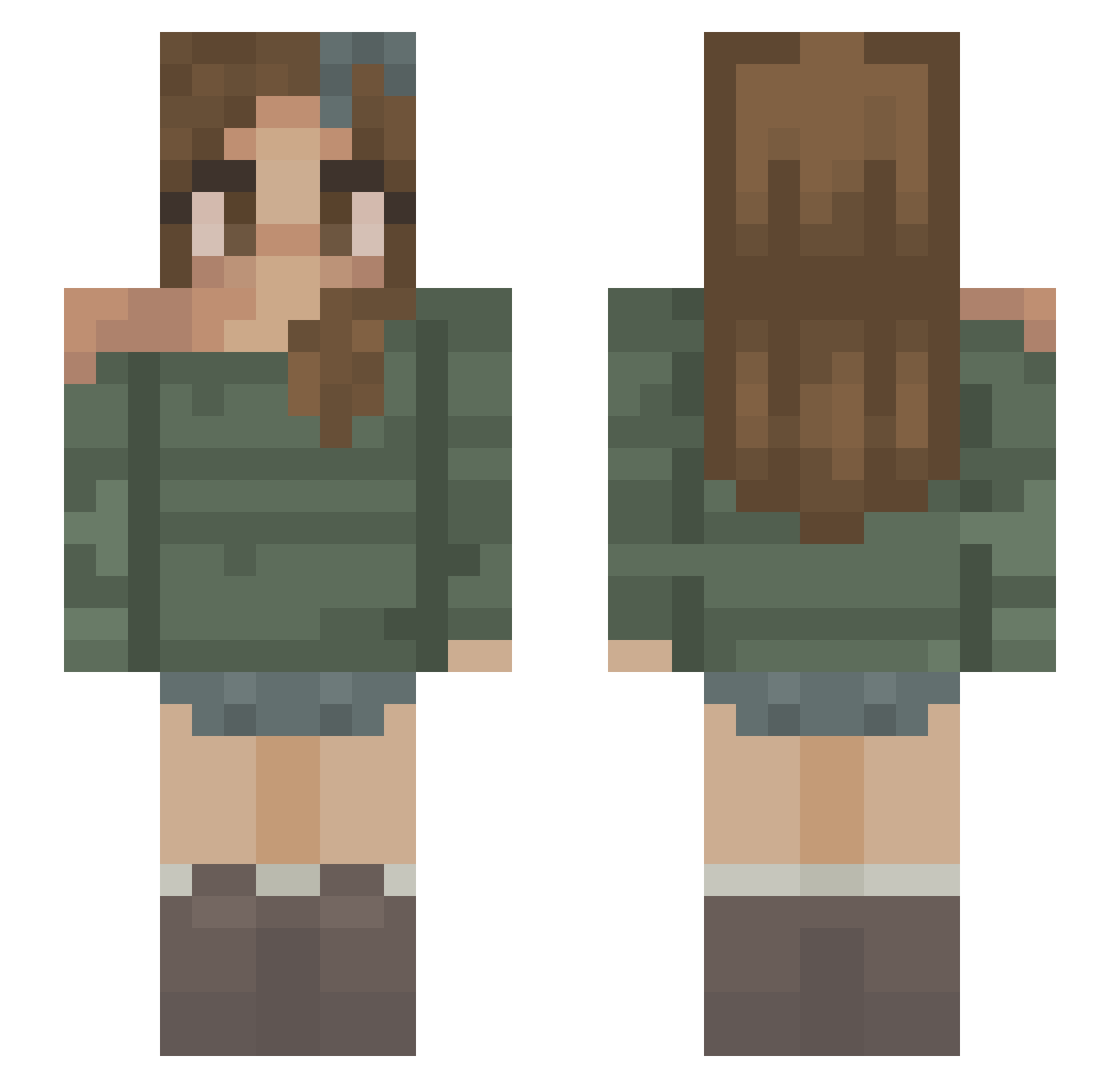 ard12315 Minecraft skin, front and back view