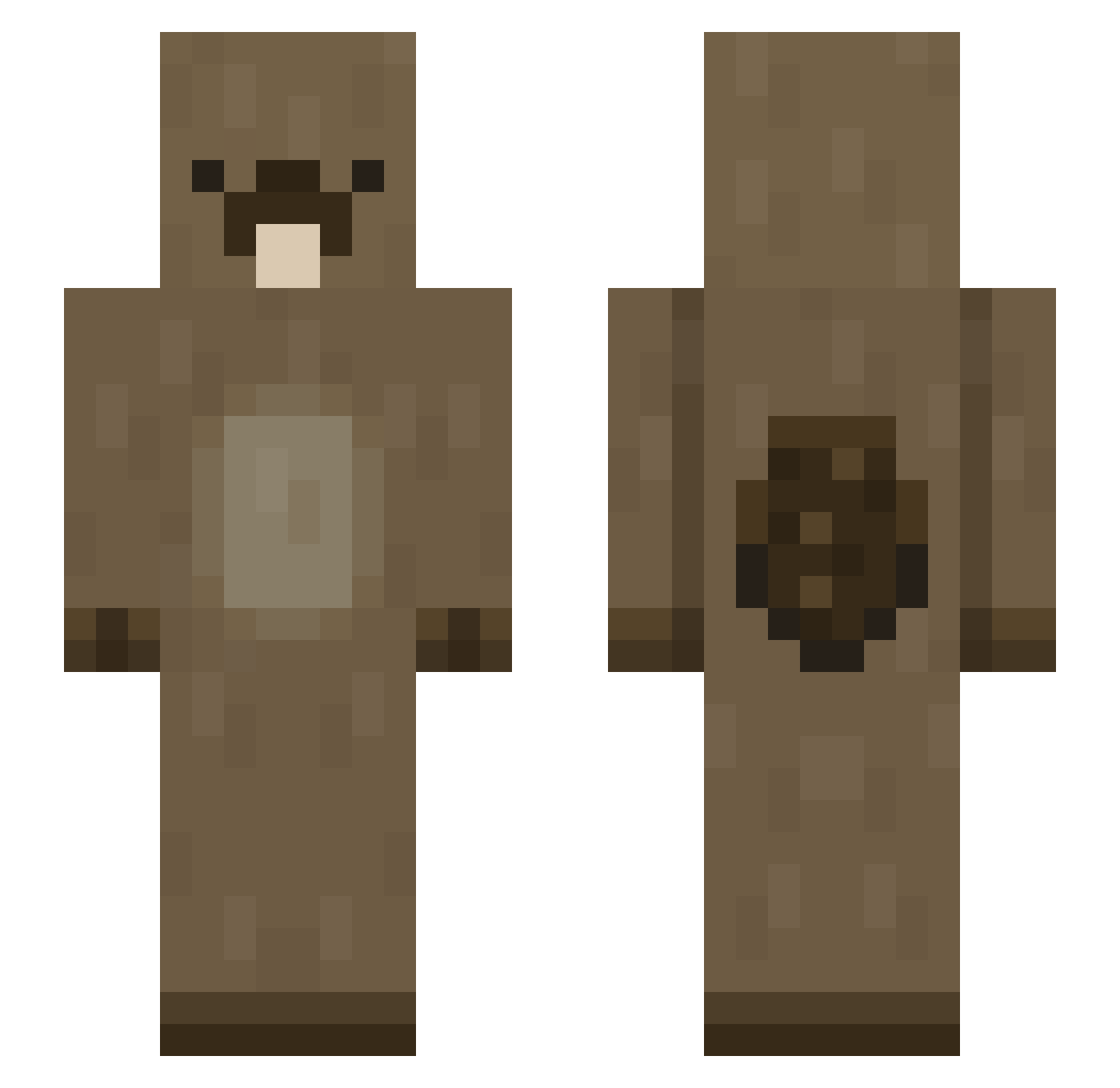 Mateuszek0_0 Minecraft skin, front and back view