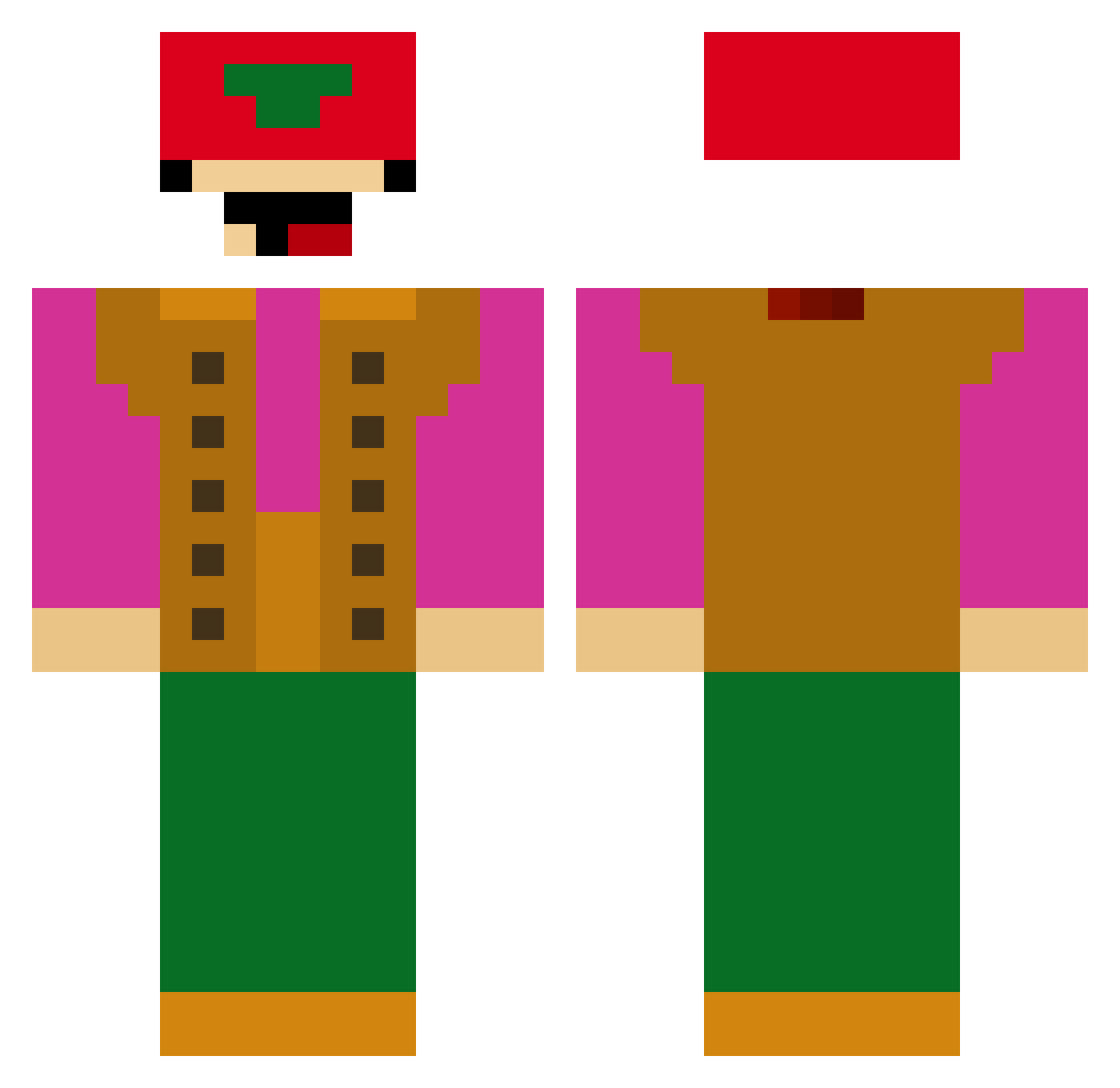 _Avalon__ Minecraft skin, front and back view
