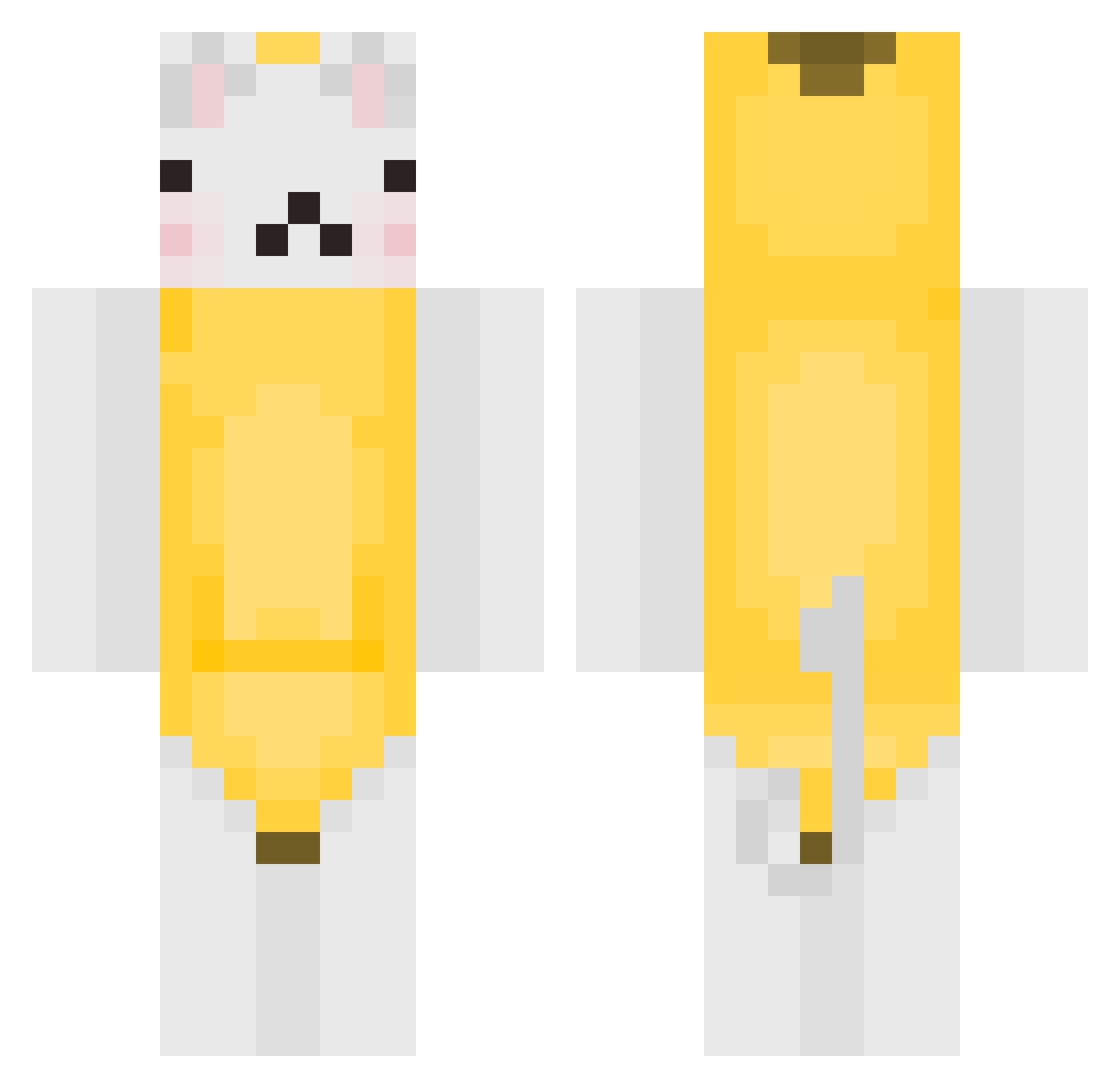 KaguraEea Minecraft skin, front and back view