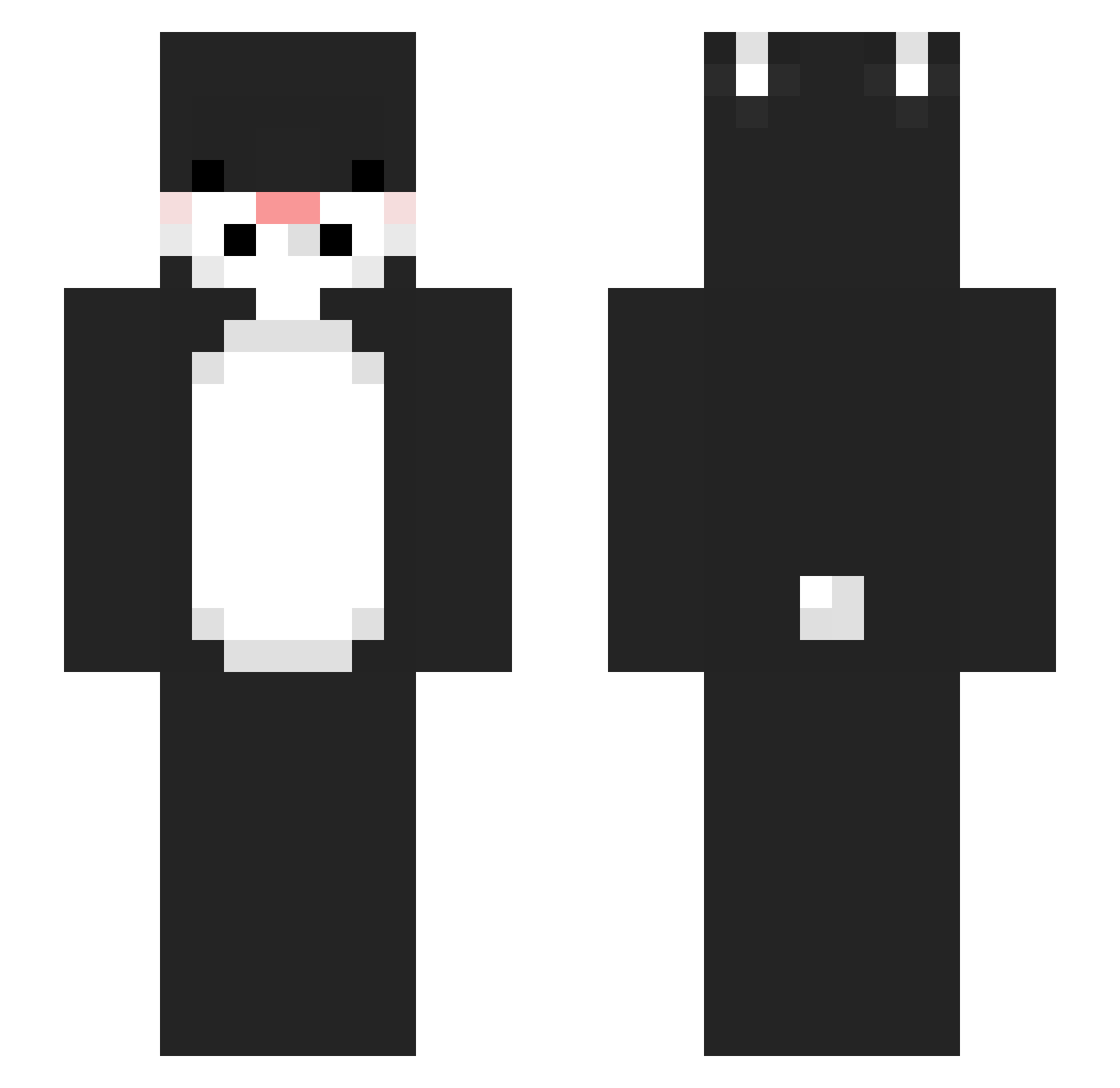 sabana Minecraft skin, front and back view