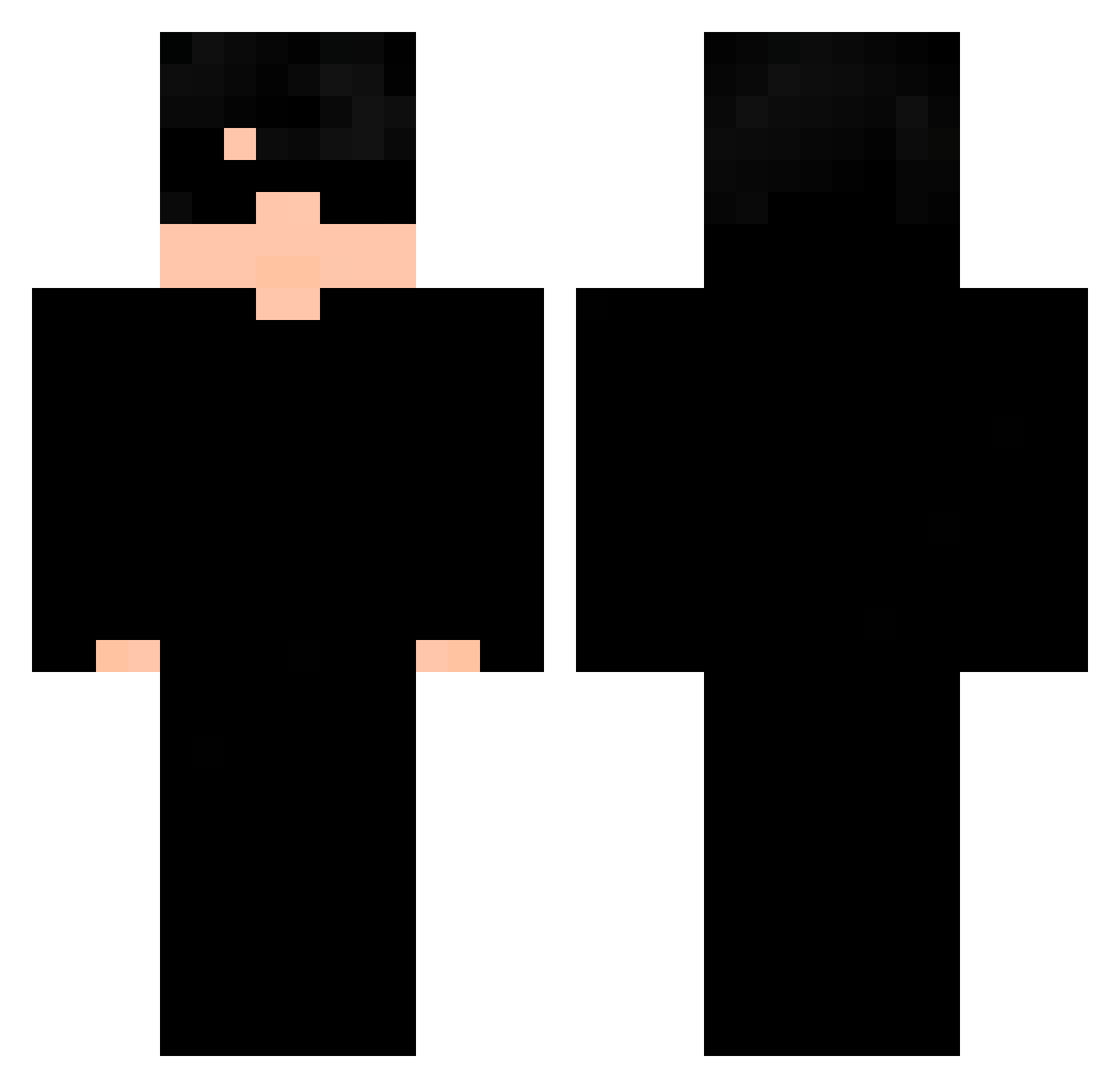 JohnFalcon_ Minecraft skin, front and back view