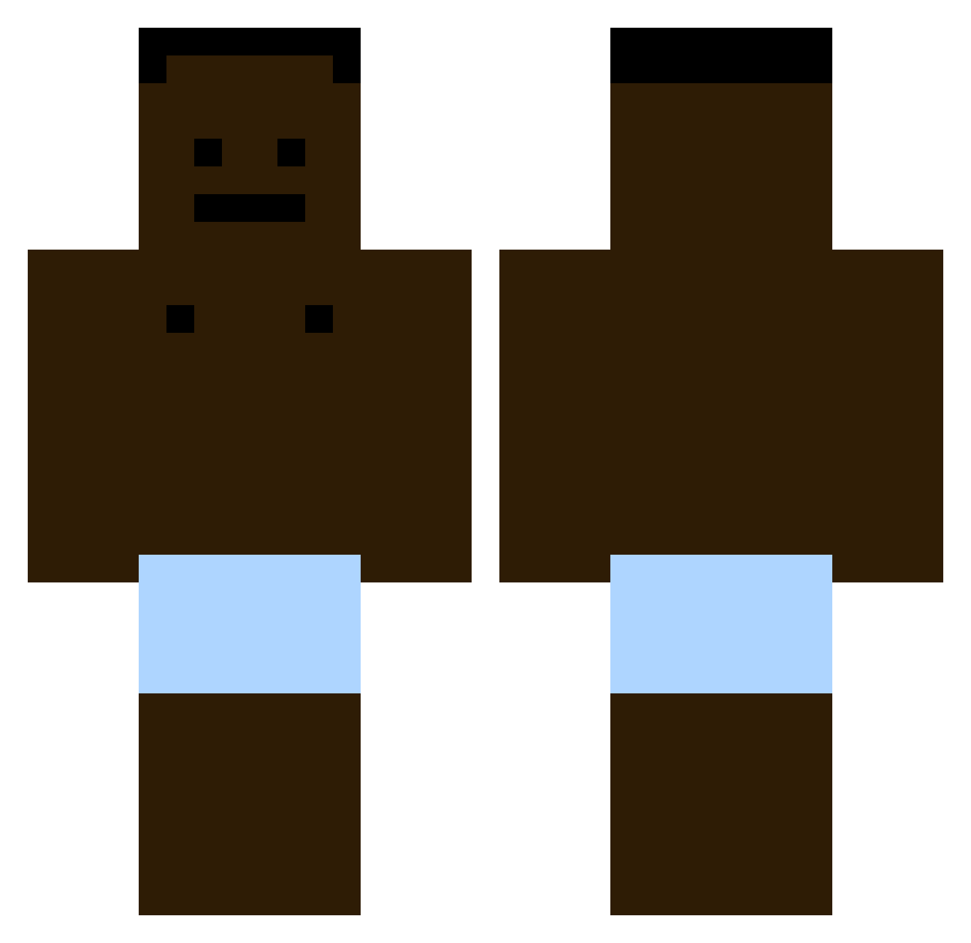 Roto_Kap Minecraft skin, front and back view