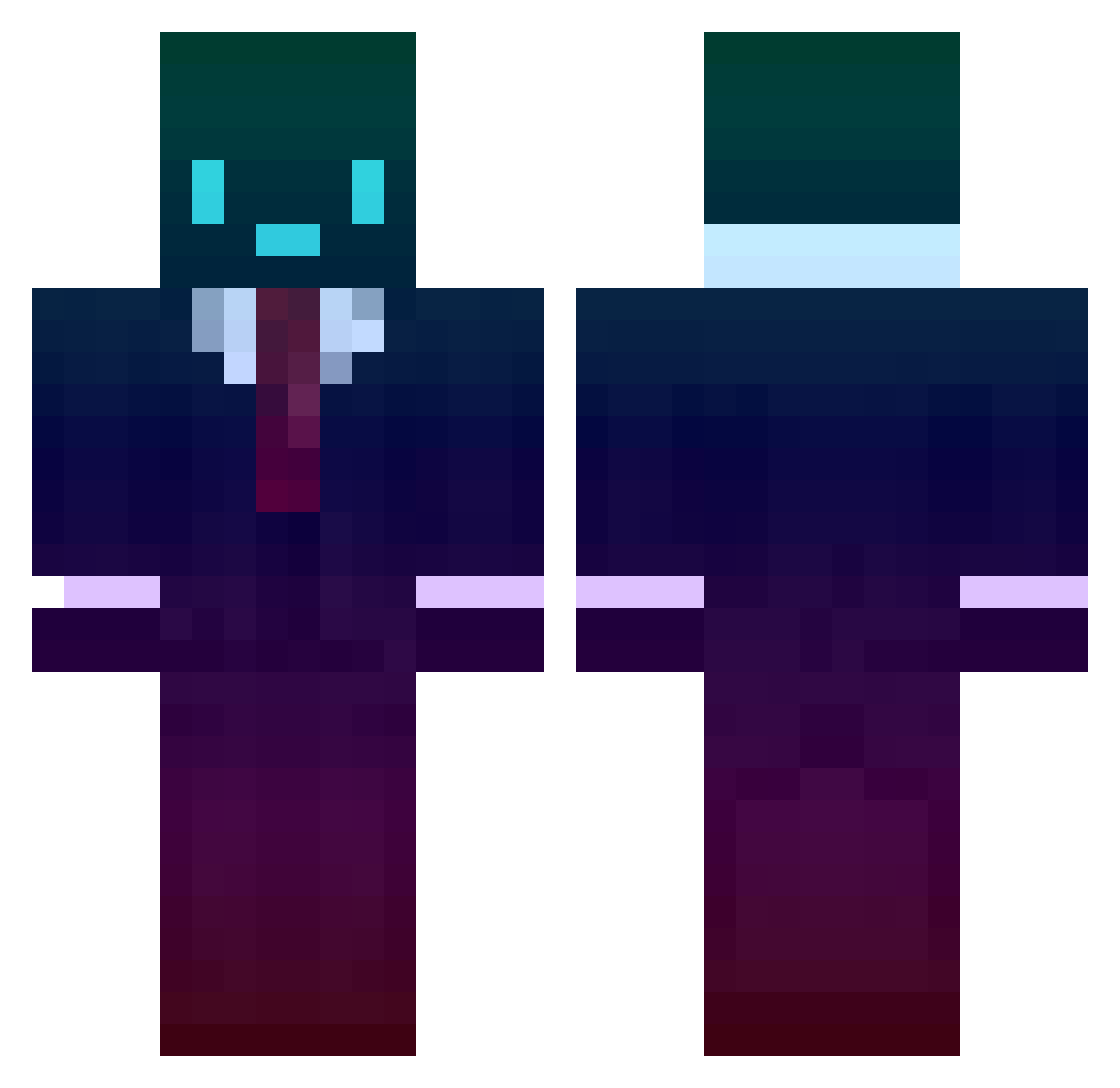 McKnusper_jr Minecraft skin, front and back view