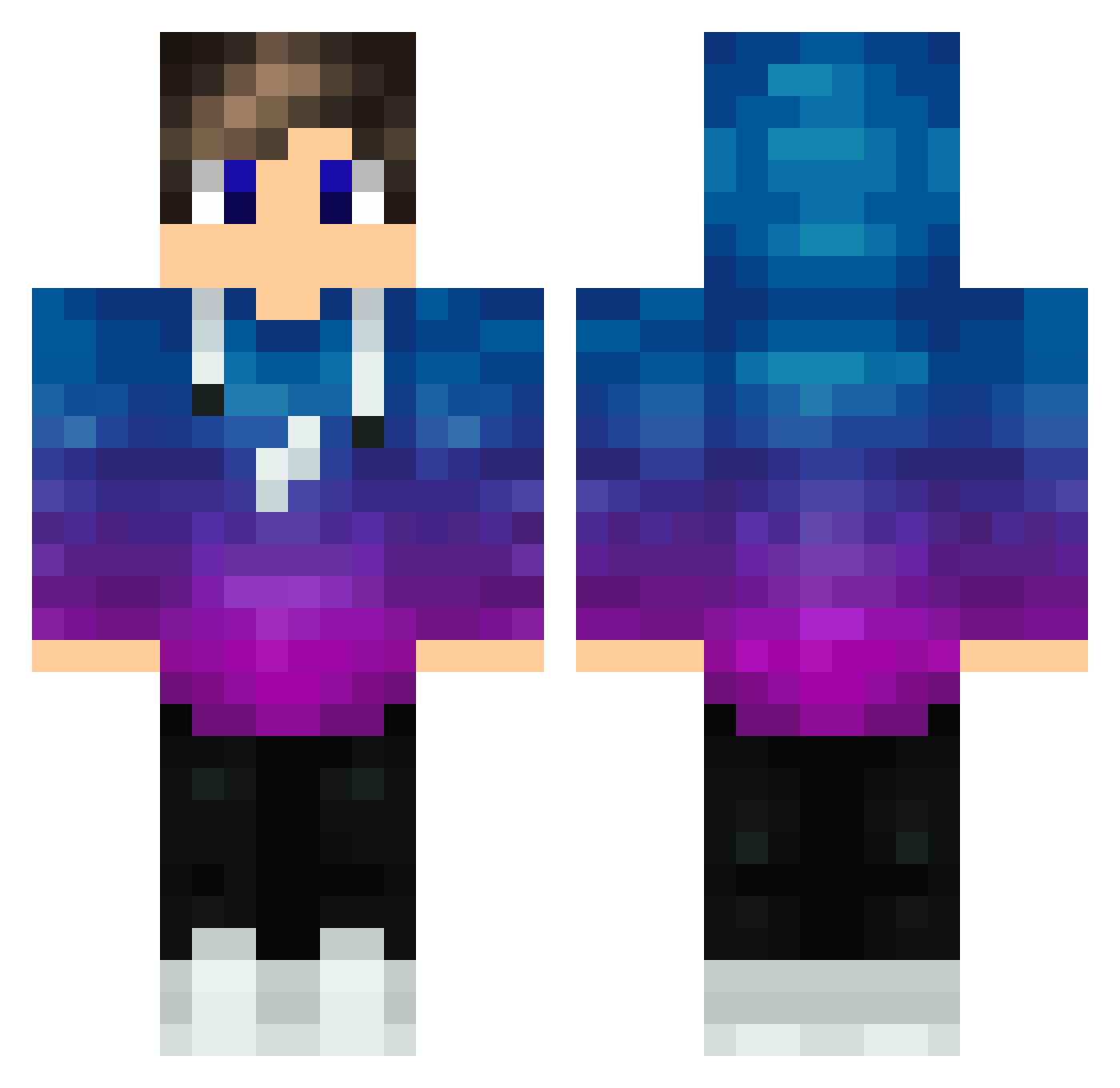 RenanPapaiNoel Minecraft skin, front and back view