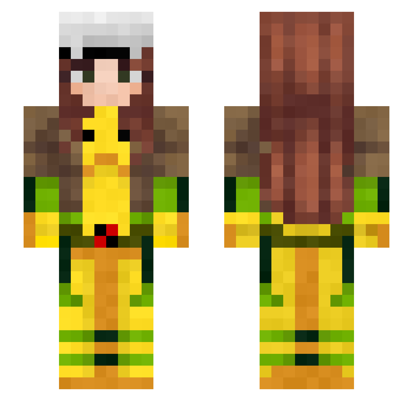jevon_ Minecraft skin, front and back view