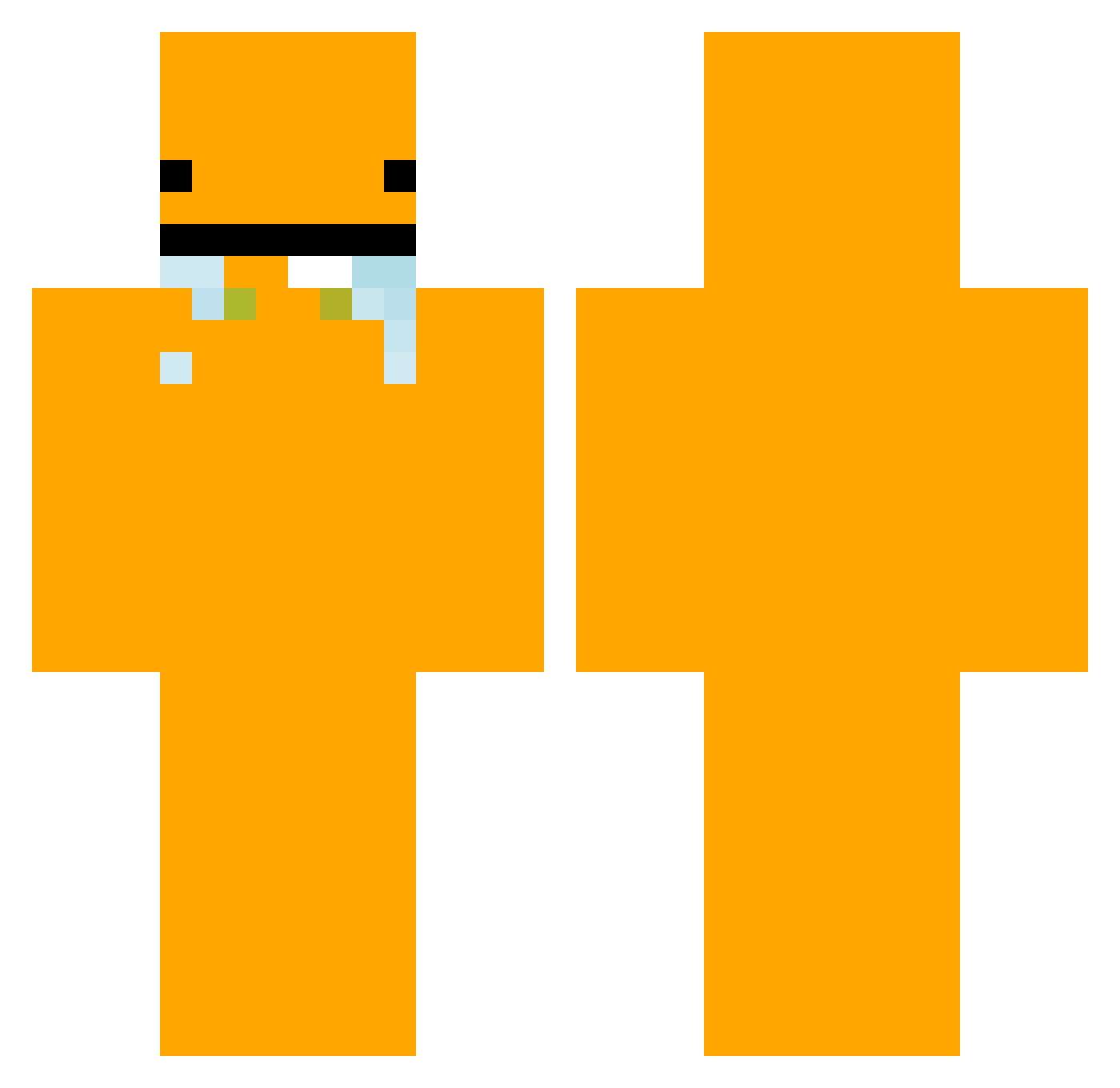 SleepyBalkan_ Minecraft skin, front and back view