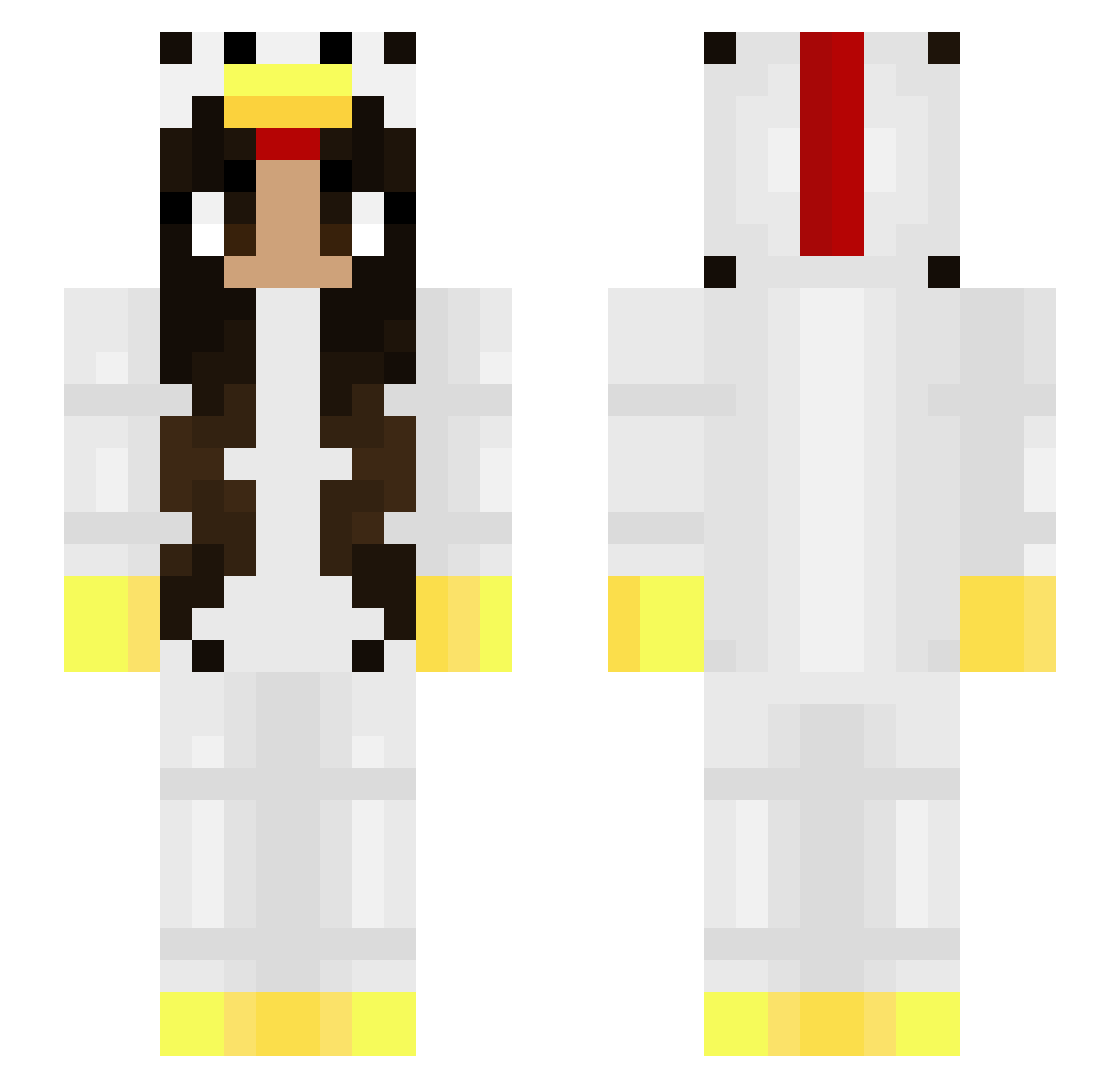 donnamarie Minecraft skin, front and back view