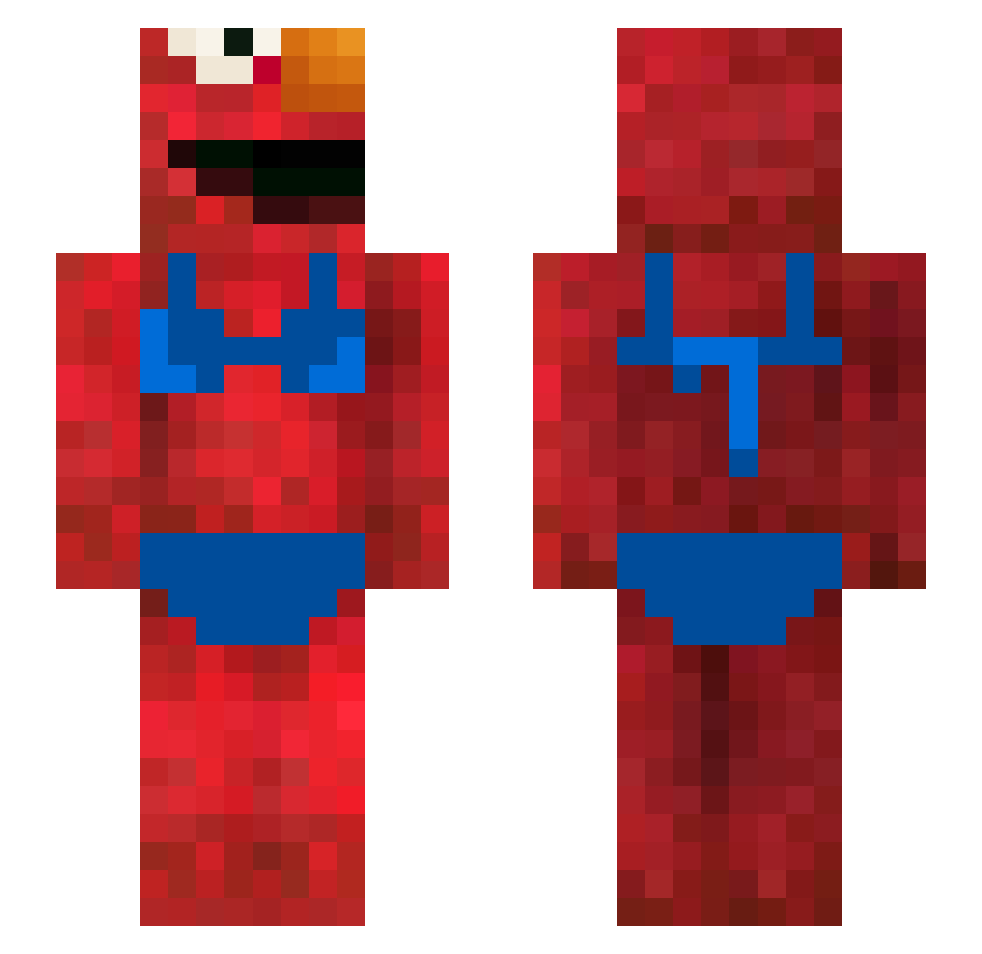 PrimHare9742192 Minecraft skin, front and back view