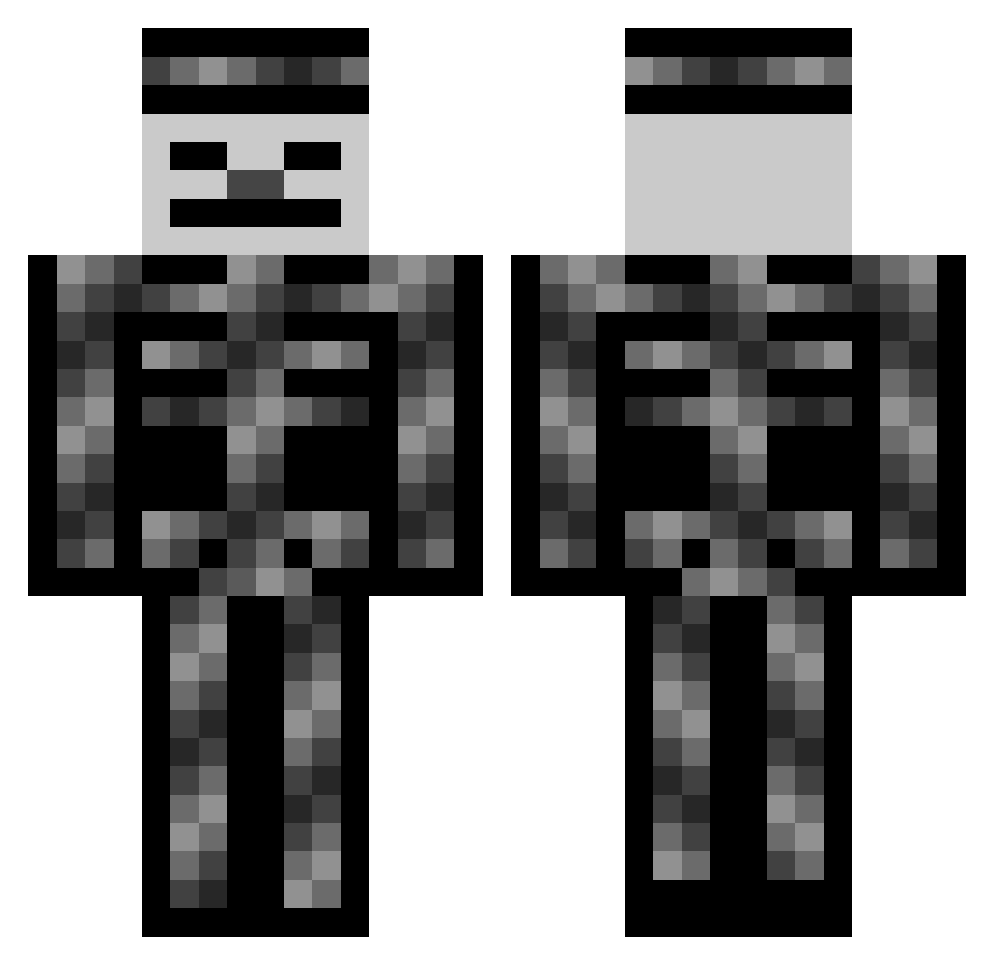 lulojo Minecraft skin, front and back view