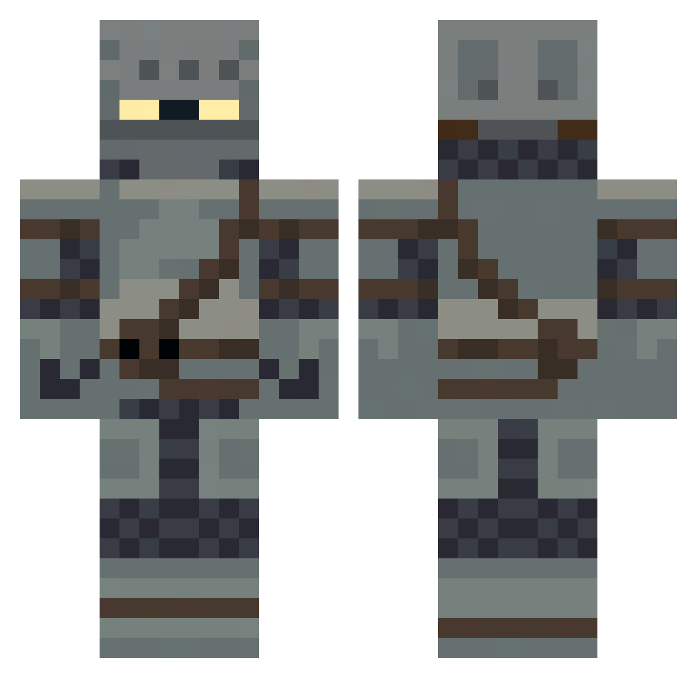 remedo Minecraft skin, front and back view