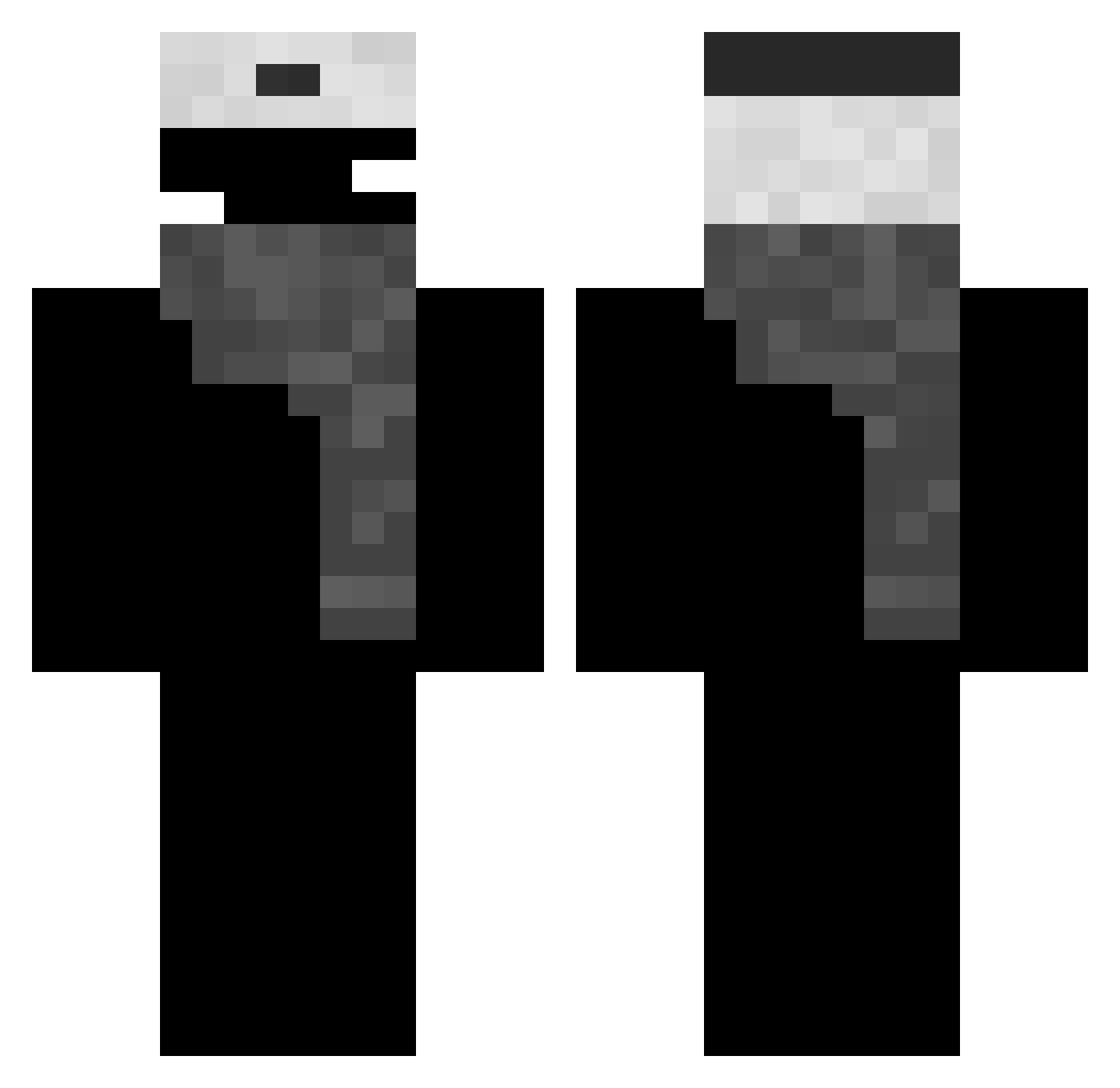 6czw Minecraft skin, front and back view