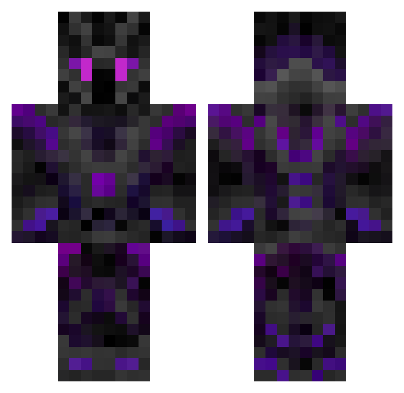 _RetroP Minecraft skin, front and back view