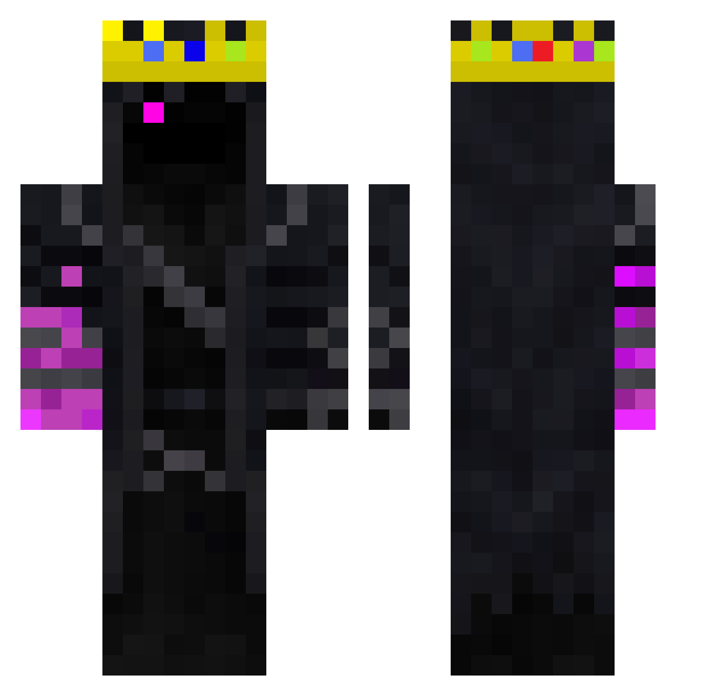 RIPP3R__ Minecraft skin, front and back view