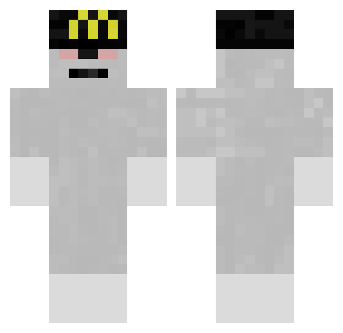 VapeVersion4 Minecraft skin, front and back view