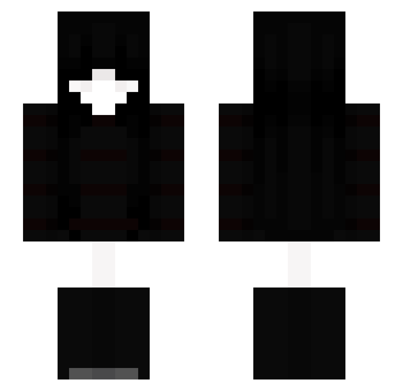 Everydqy Minecraft skin, front and back view